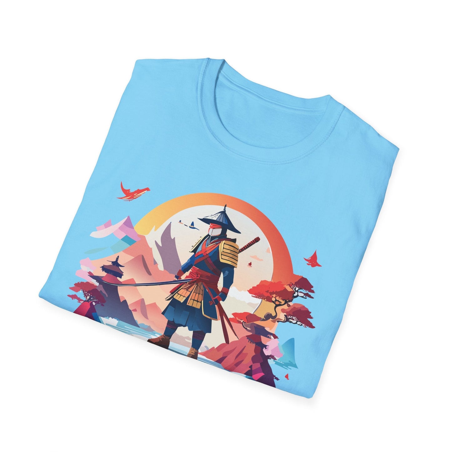 Samurai Shirt Unisex Softstyle Tee 100 Percent Ring Spun Cotton Short Sleeve T Shirt Comfort Fit