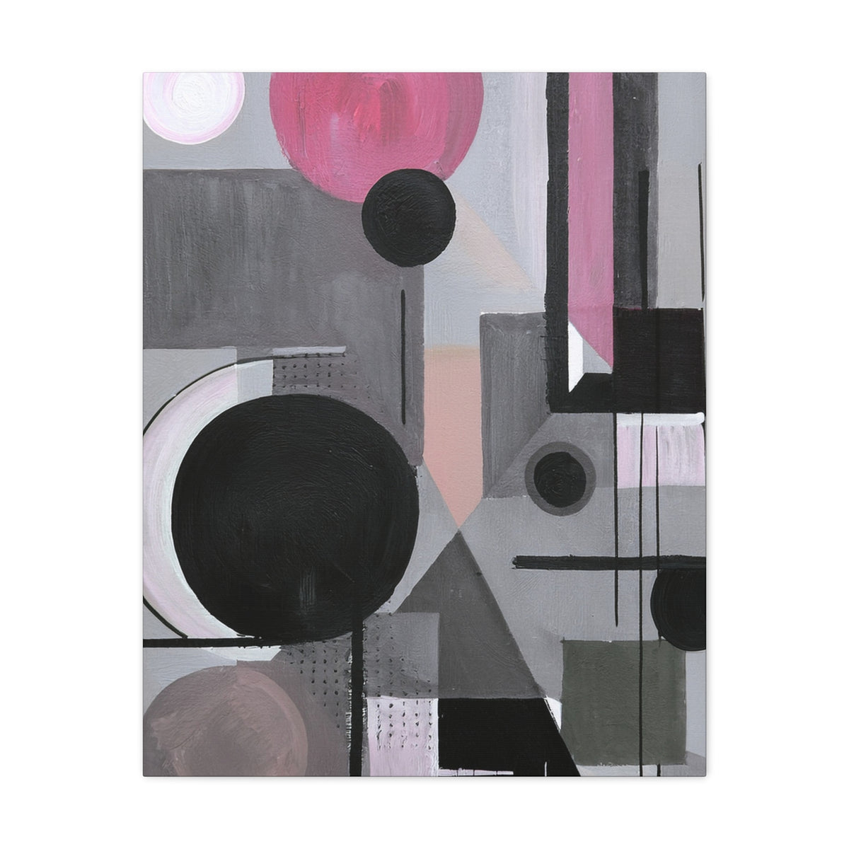 Abstract Geometric Painting Print Canvas 20x24,20x30,24x30 24x32,24x36,30x40 32x48,36x48,40x60 Pine-Wood Inner Frame ABS-42