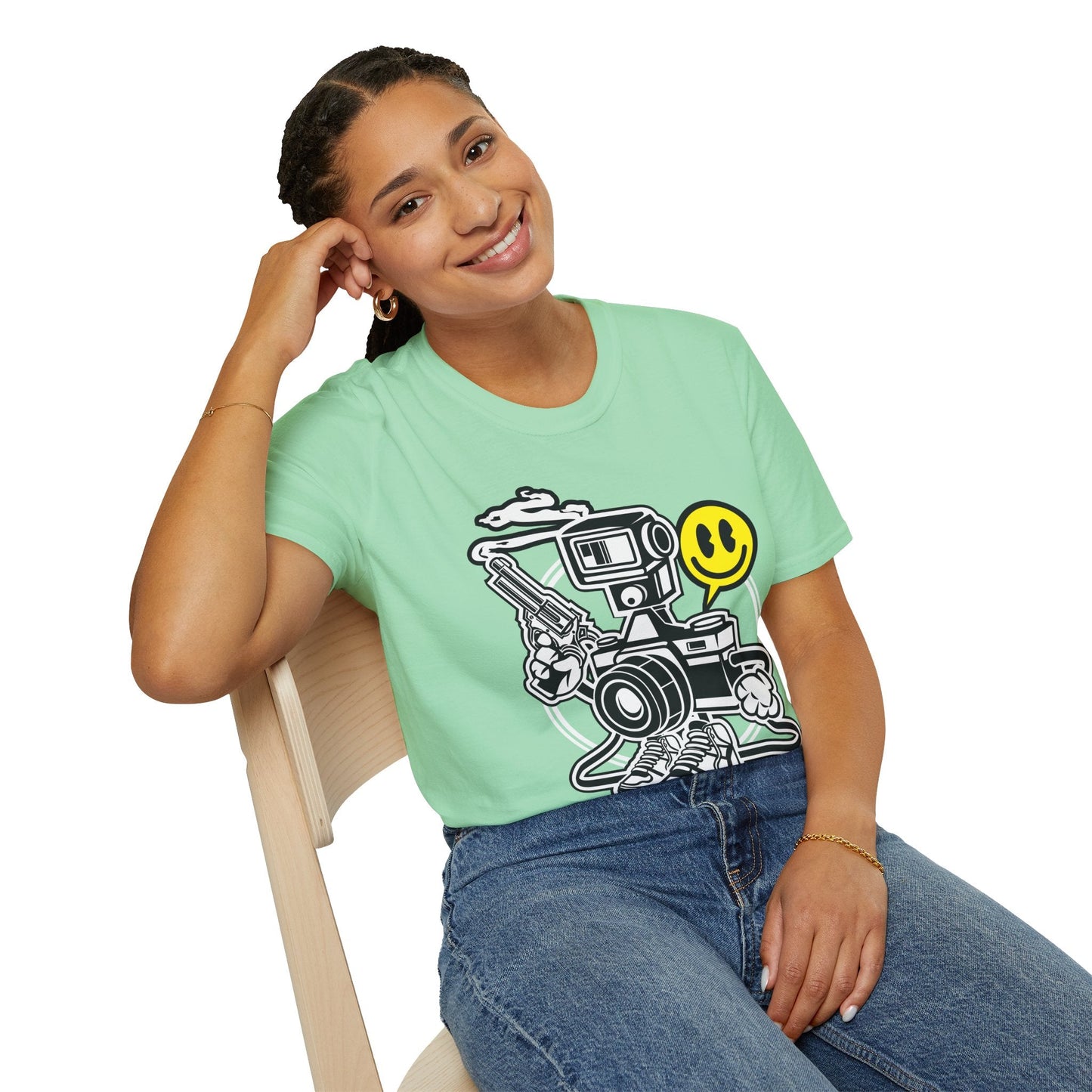 Cartoon T Shirt Animation Graphic Tee Unisex Funny Tee Shirt Gildan Softstyle 64000