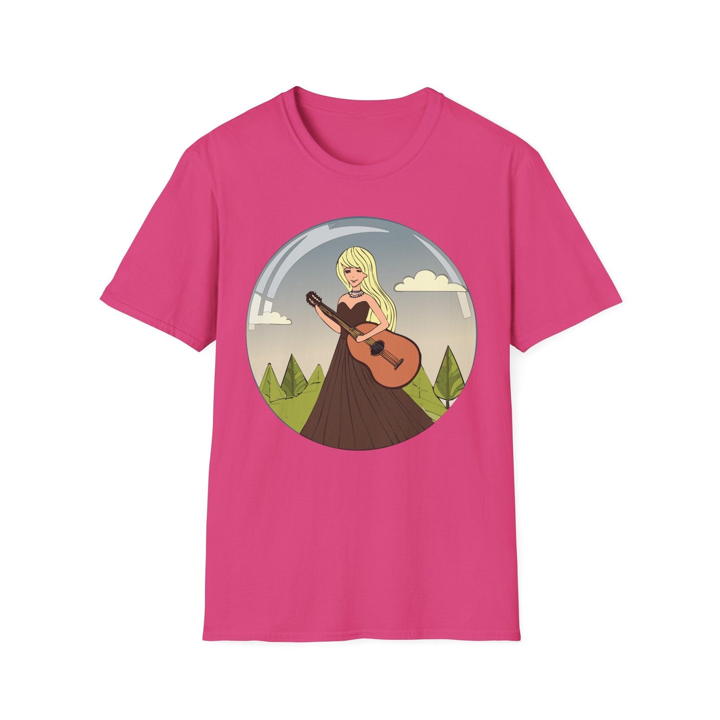 Womens Graphic T Shirt Art Design Tee Softstyle 100 Percent Ring Spun Cotton Short Sleeve