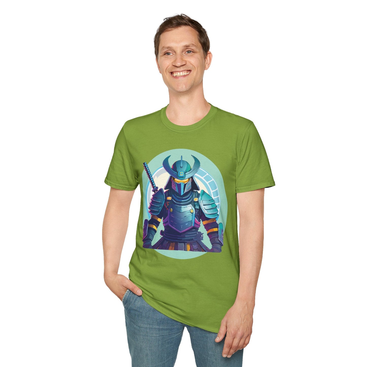 Samurai T Shirt Unisex Softstyle Tee Gildan 64000 Lightweight Ring Spun Cotton Everyday Comfort