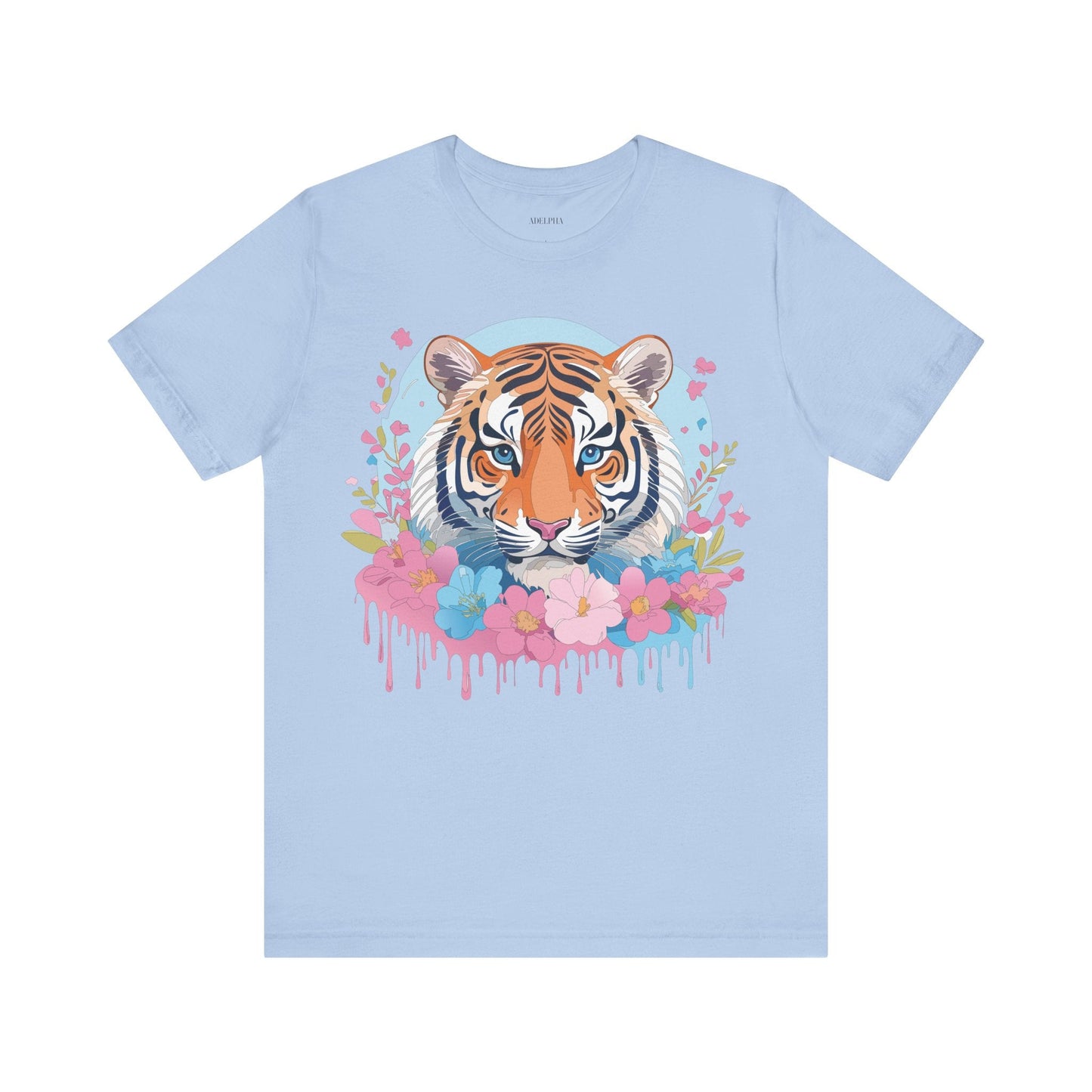 Tiger Graphic Tee by Adelpha Unisex Vintage Inspired Artwork Short Sleeve Shirt Edition