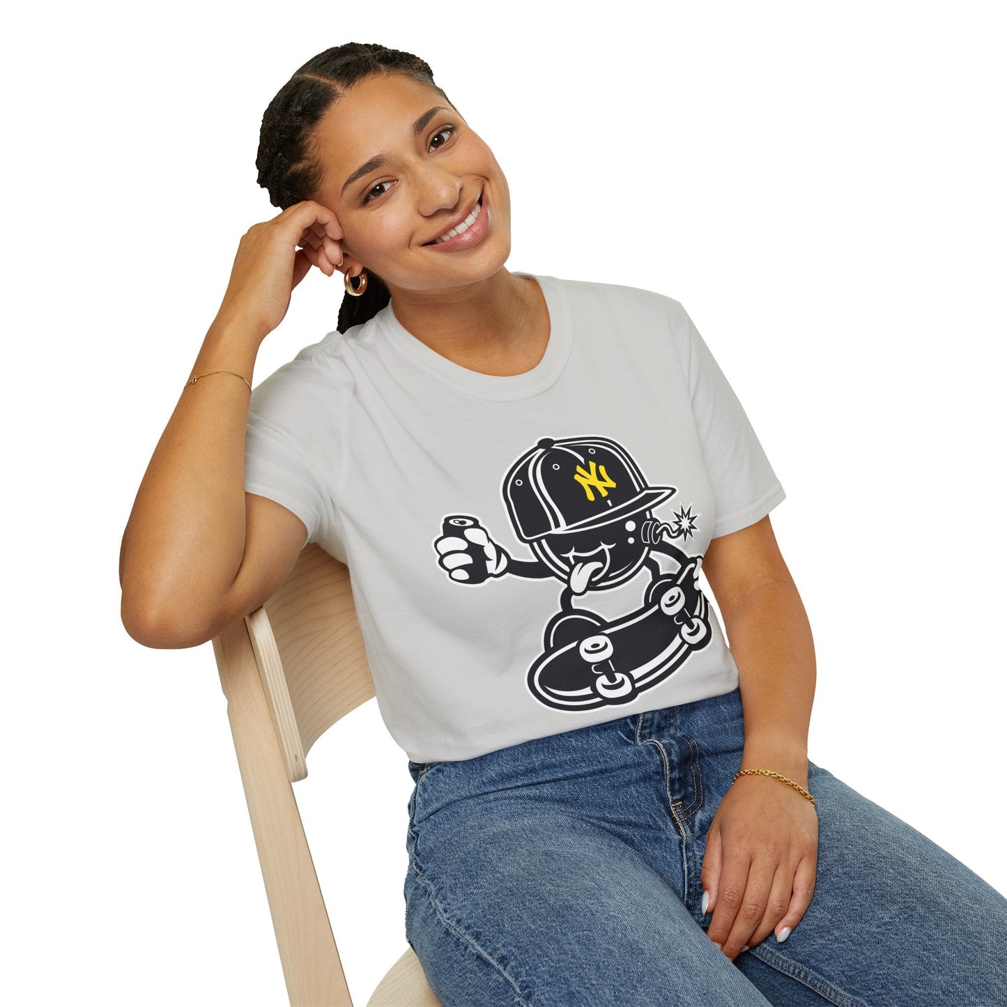 Cartoon T Shirt Animation Tee Funny Unisex Gildan Softstyle 64000 Cotton Breathable Lightweight Tee