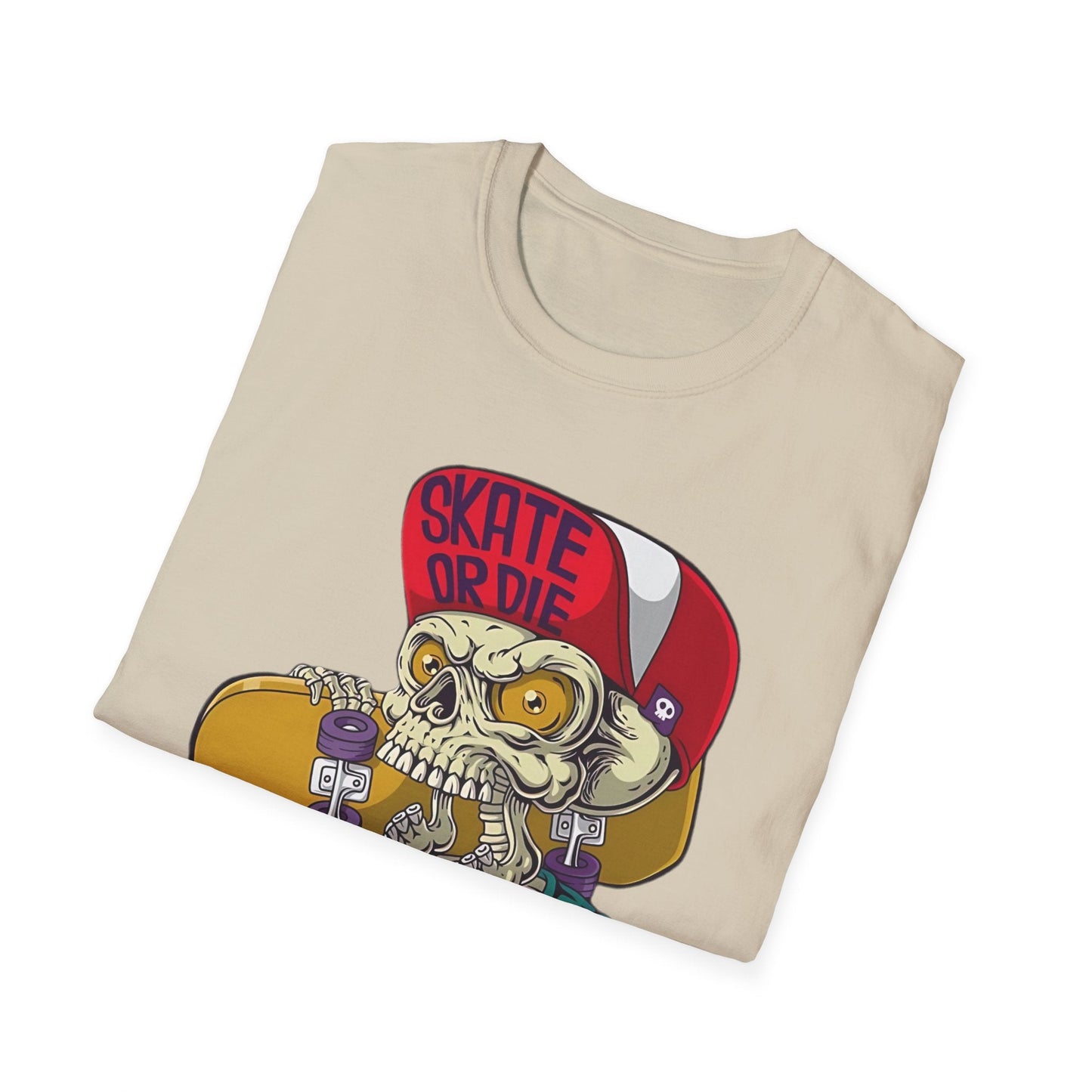 Skull T Shirt Skeleton Tee Unisex Softstyle Cotton Gildan 64000 Graphic Tee For Everyday Wear
