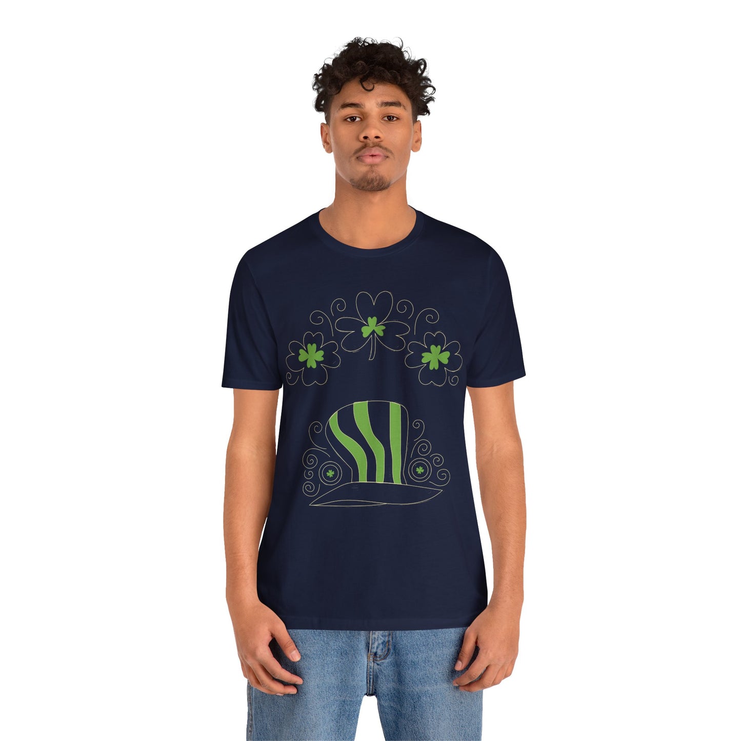 Camiseta unisex de algodón con estampados de la suerte