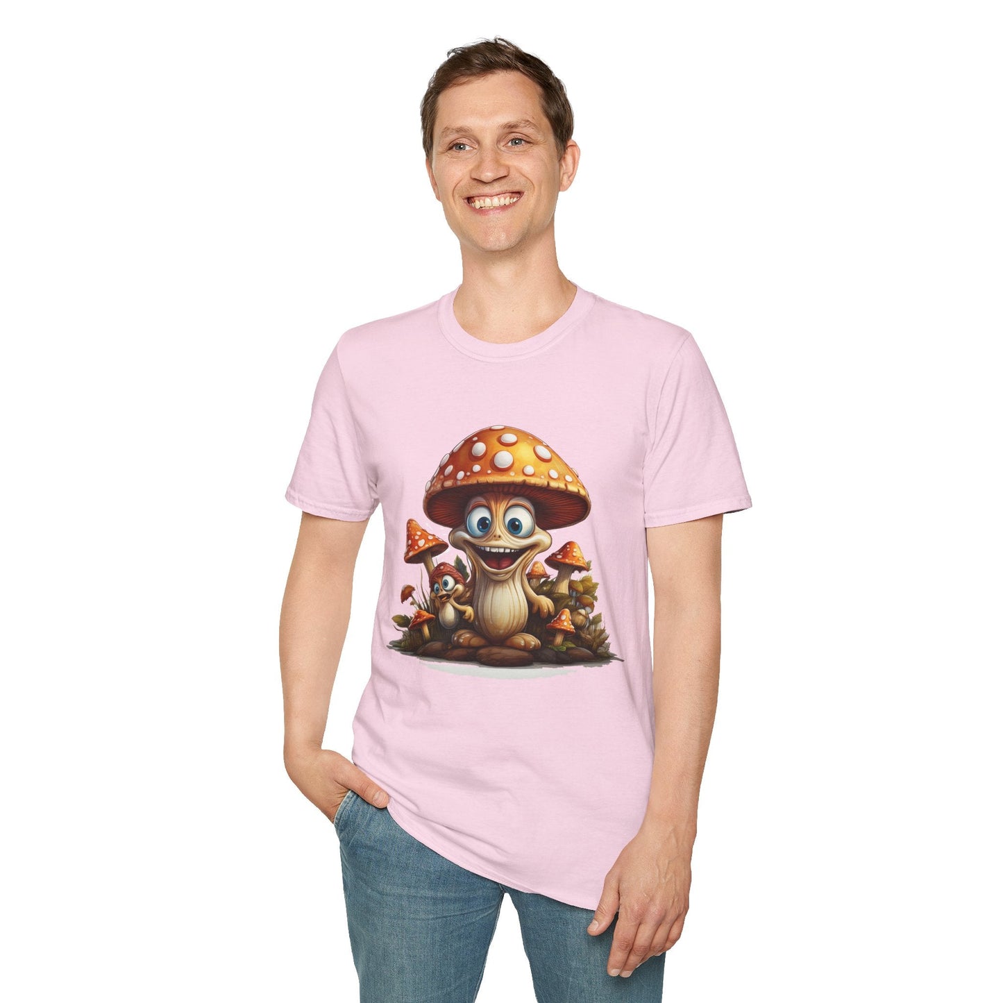 Mashroom Tee Shirt Unisex Softstyle 64000 Comfortable Mushroom Shirt With Funny Fungus Design