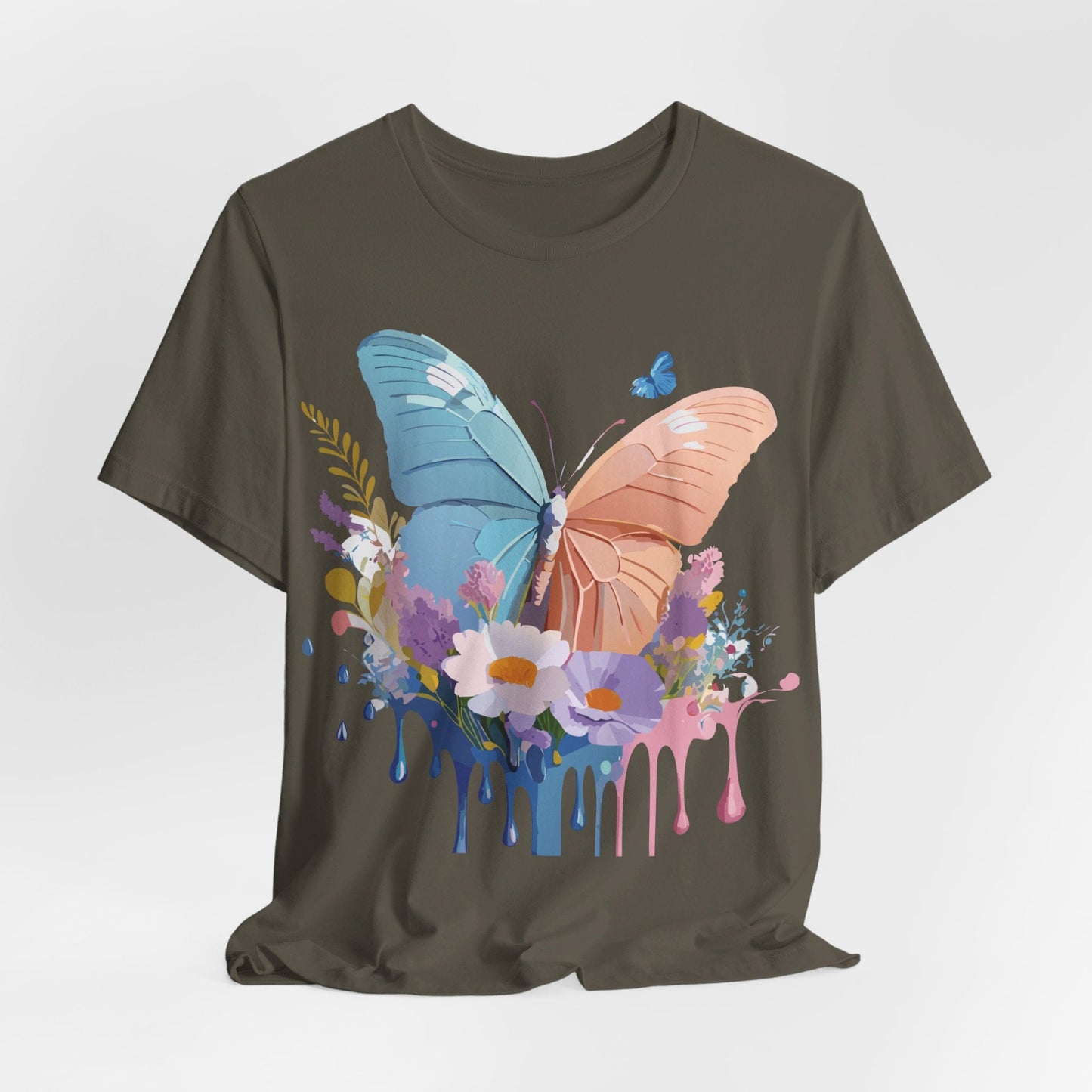 Butterfly Graphic Tee Adelpha Unisex Short Sleeve Art Design