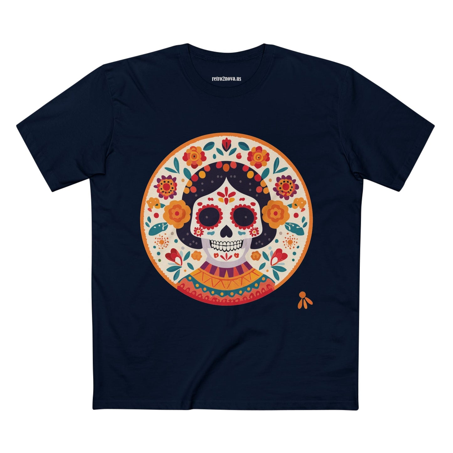 Skull Shirt Unisex Skeleton Tee Premium Cotton With Original Art Design Retro2Nova SS52
