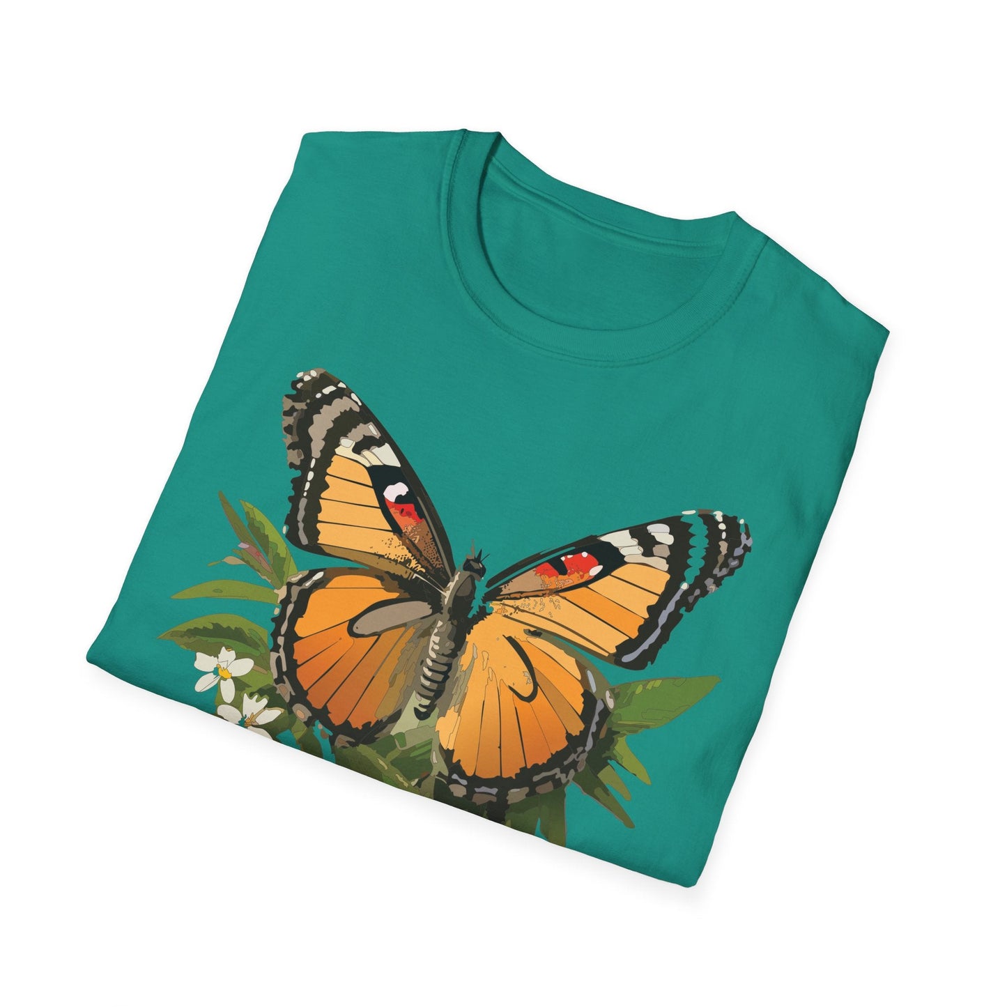 Monarch Butterfly Shirt Unisex Softstyle Tee 100 Percent Ring Spun Cotton Gildan 64000