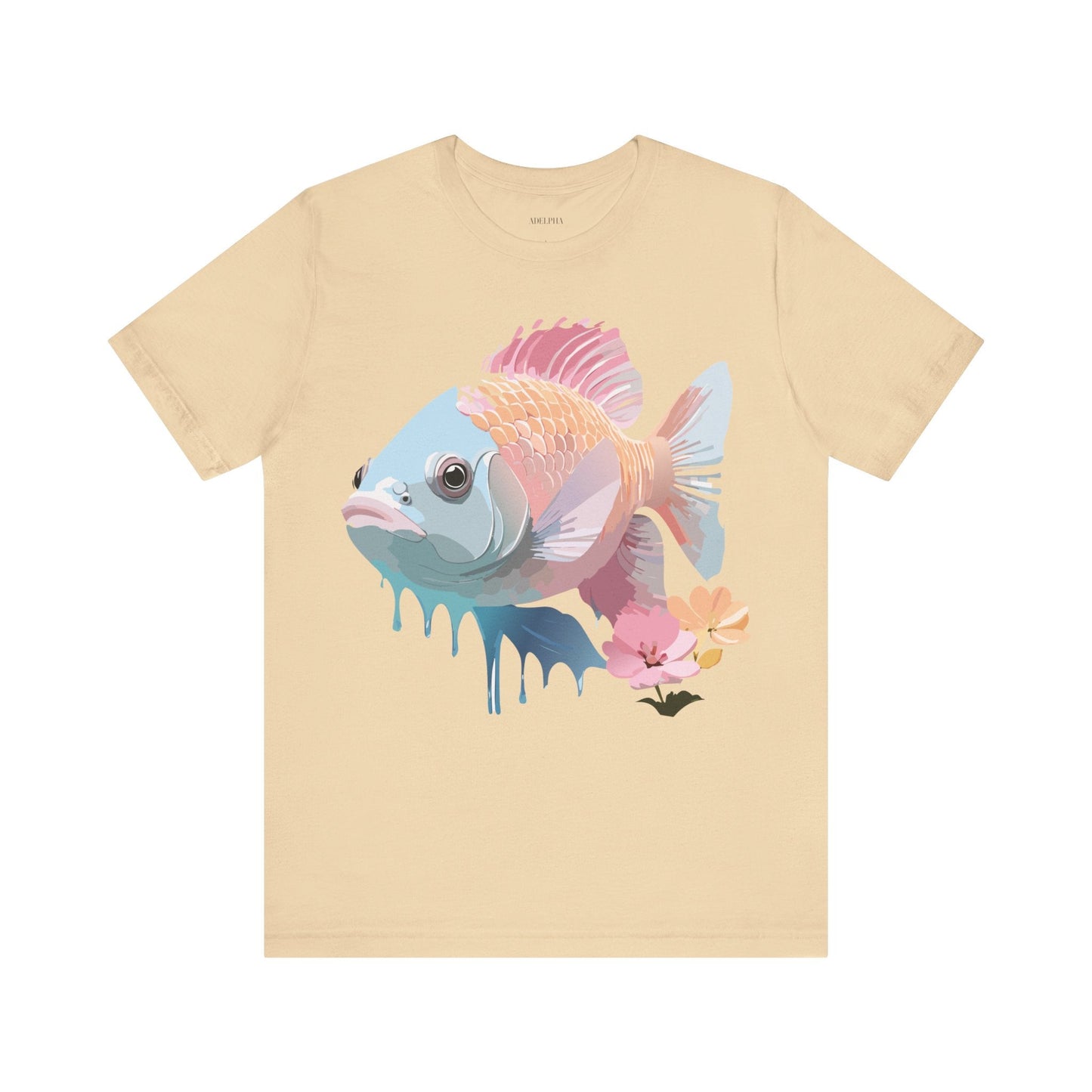 Fish Graphic Unisex 100 Cotton Vintage Artwork Tee 1