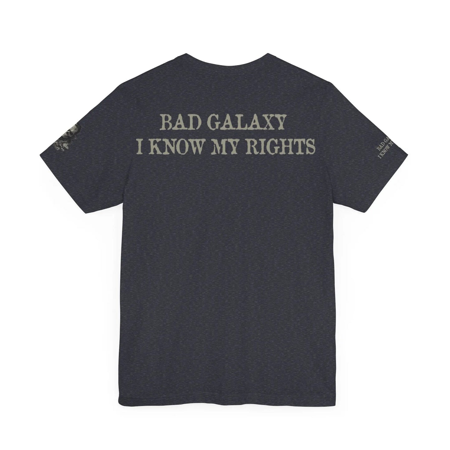 Bad Galaxy Skull T Shirt Made In USA 100 Percent Cotton Eco Friendly Inks Durable Stitching