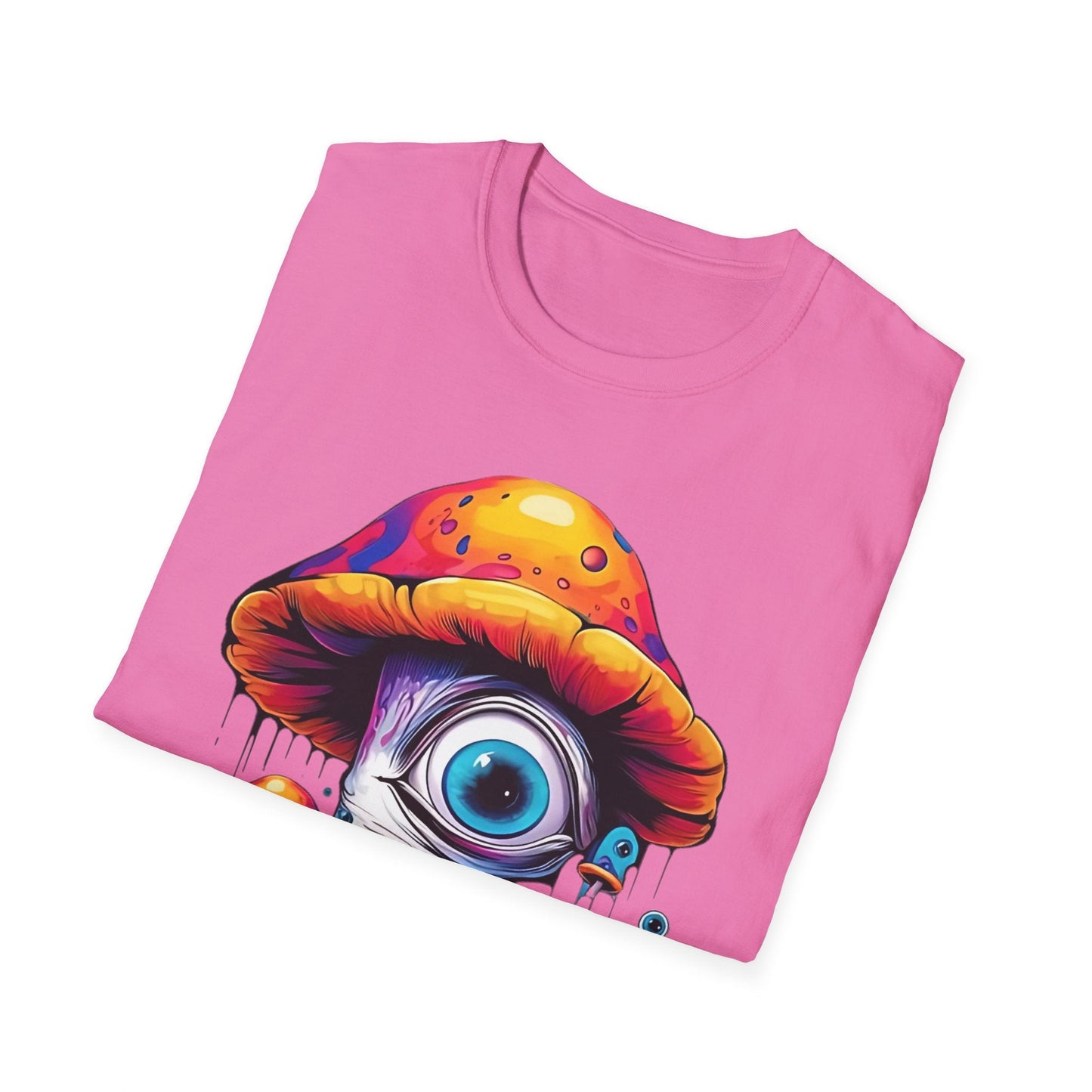Unisex Mashroom T Shirt With Funny Mashroom Art Design Gildan Softstyle Tee For Everyday Comfort