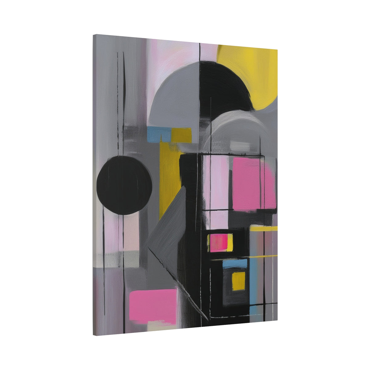 Abstract Geometric Painting Print Canvas 20x24,20x30,24x30 24x32,24x36,30x40 32x48,36x48,40x60 Pine-Wood Inner Frame ABS-37
