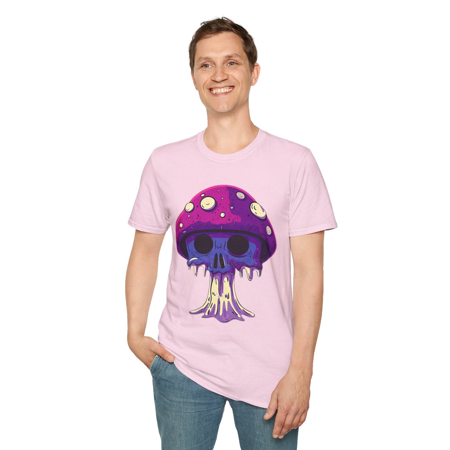Mashroom Tee Shirt Unisex Funny Mashroom Graphic Softstyle Tee Gildan 64000 Quality Cotton