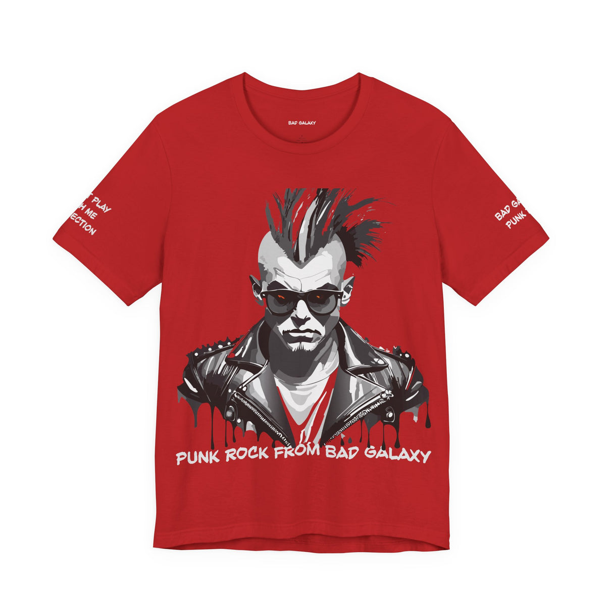 Punk Rock Graphic Unisex Cotton Bella+Canvas Tee with Art Design b33