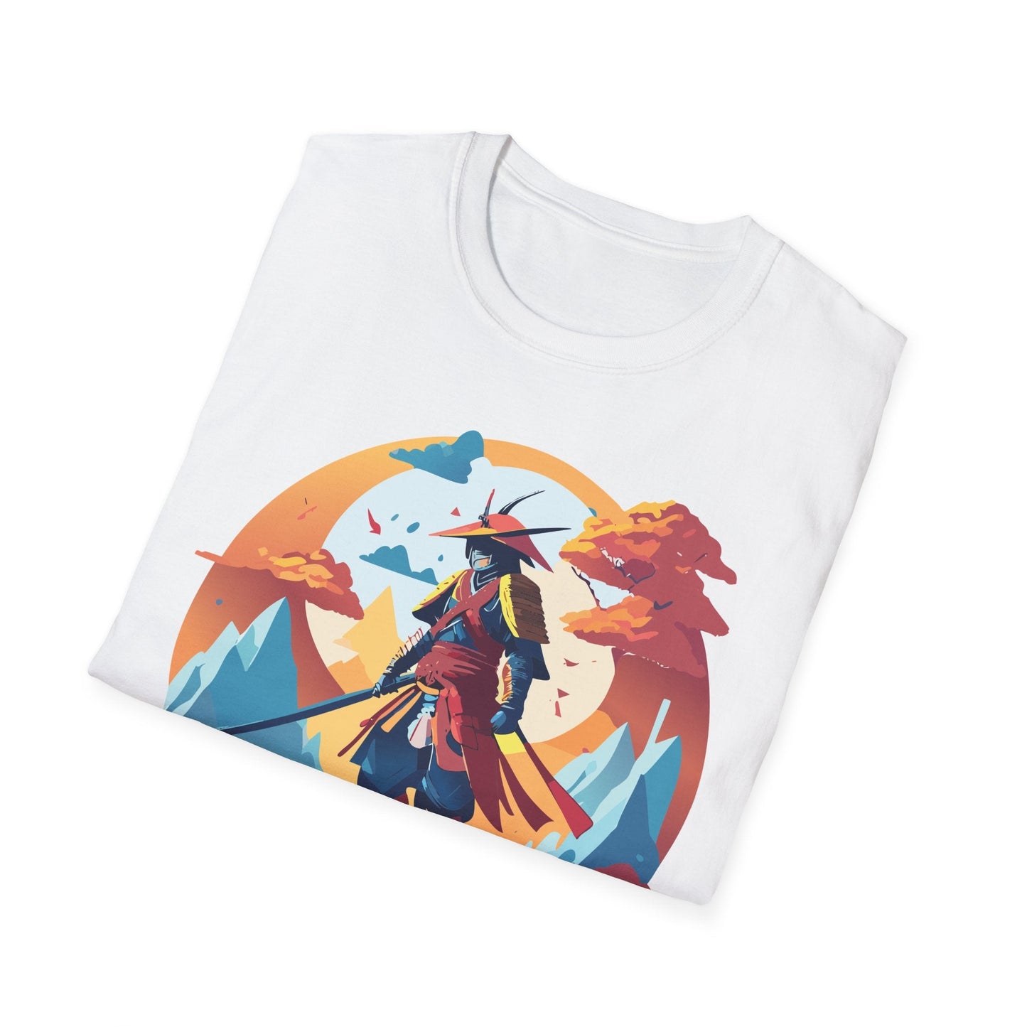 Samurai Shirt Unisex Tee Gildan Softstyle 64000 100 Percent Ring Spun Cotton Lightweight