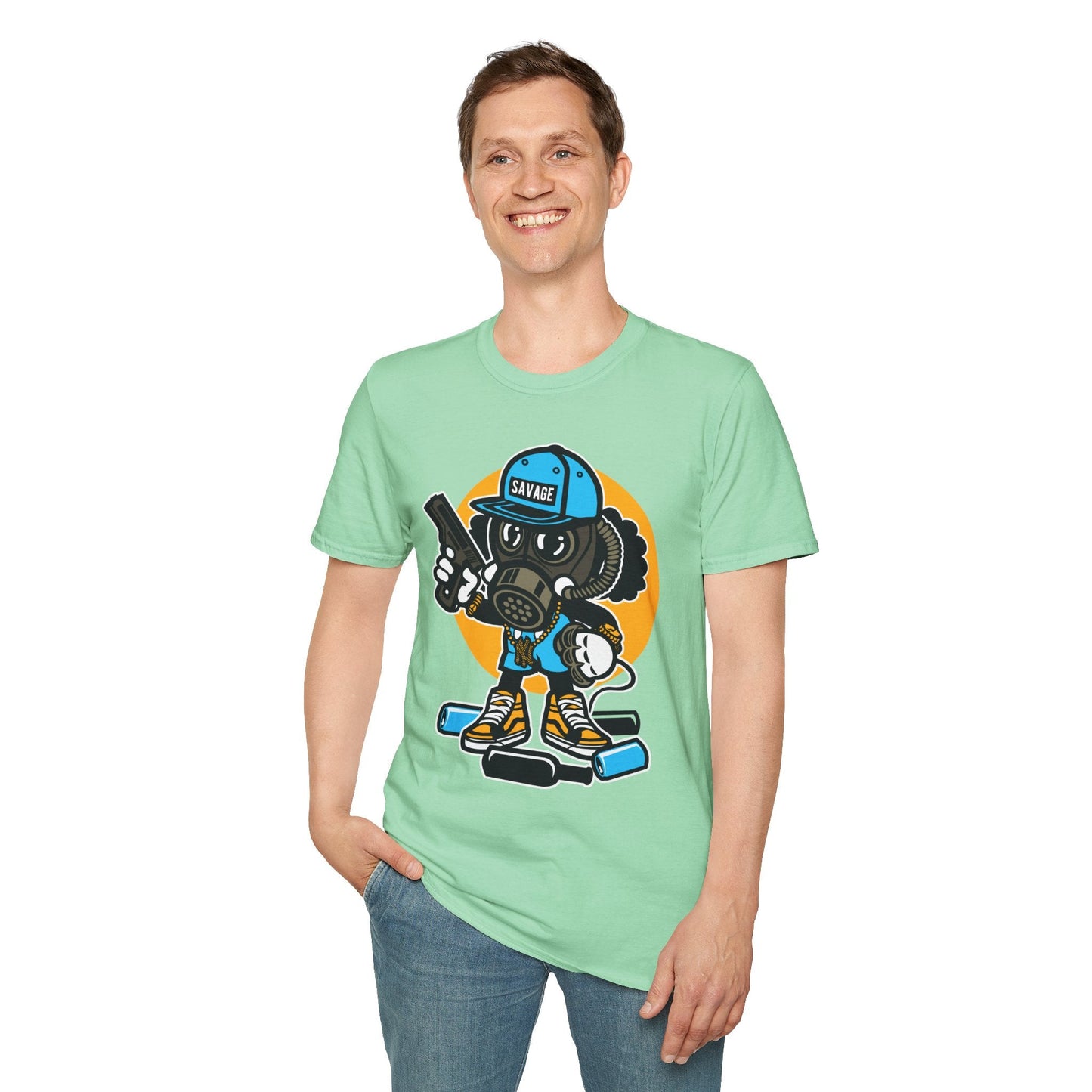 Cartoon T Shirt Animation T Shirt Funny Tee Shirt Unisex Gildan Softstyle Cotton Tee 64000