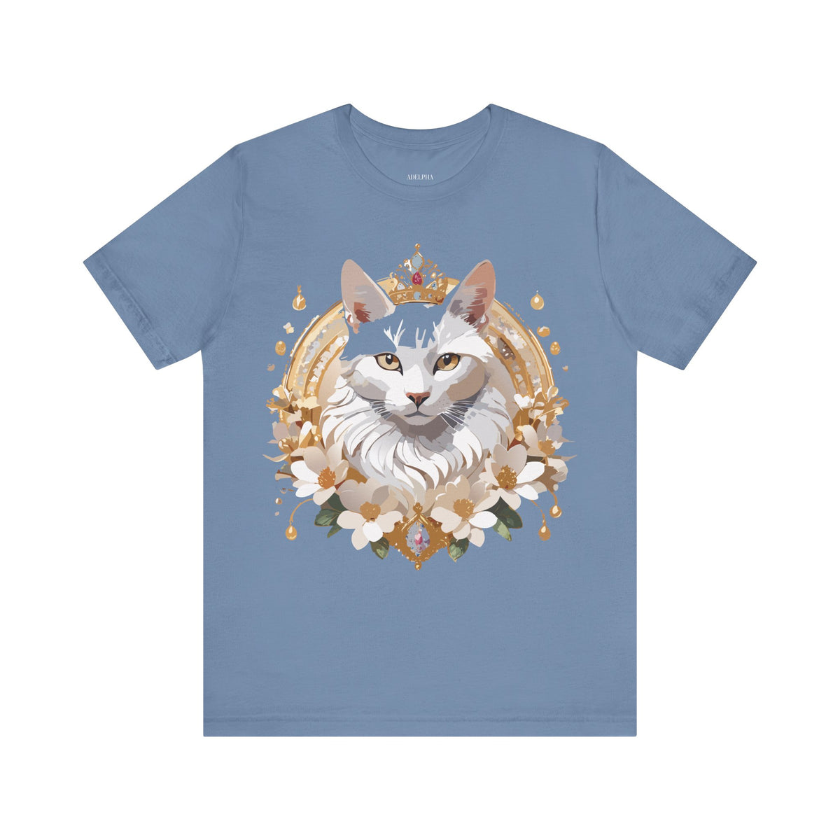 Medallion Graphic Unisex Cotton Bella+Canvas Tee with Art Design d68