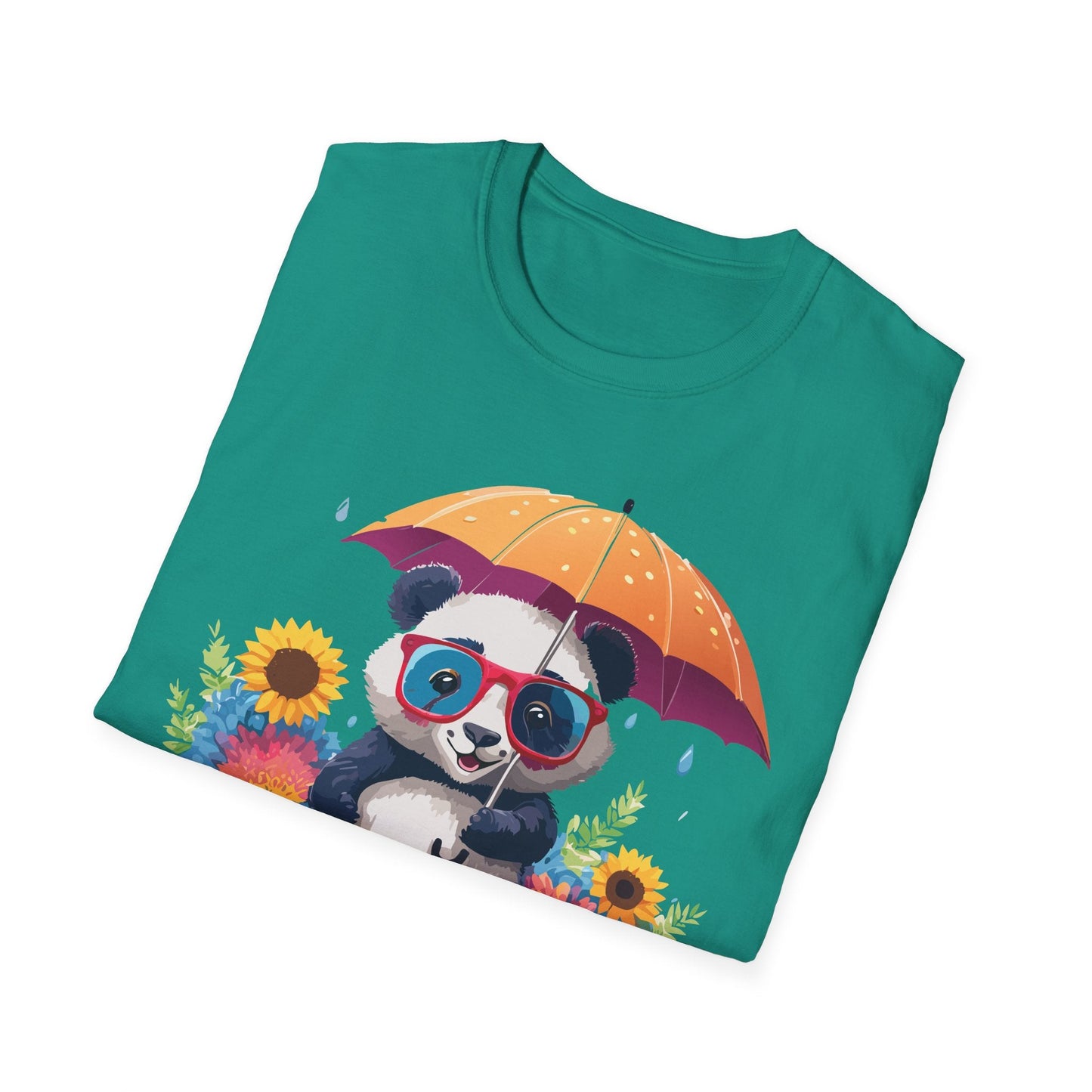 Panda Shirt Unisex Panda Tee Animal Graphic T Shirt Softstyle 64000 Cotton Breathable Everyday