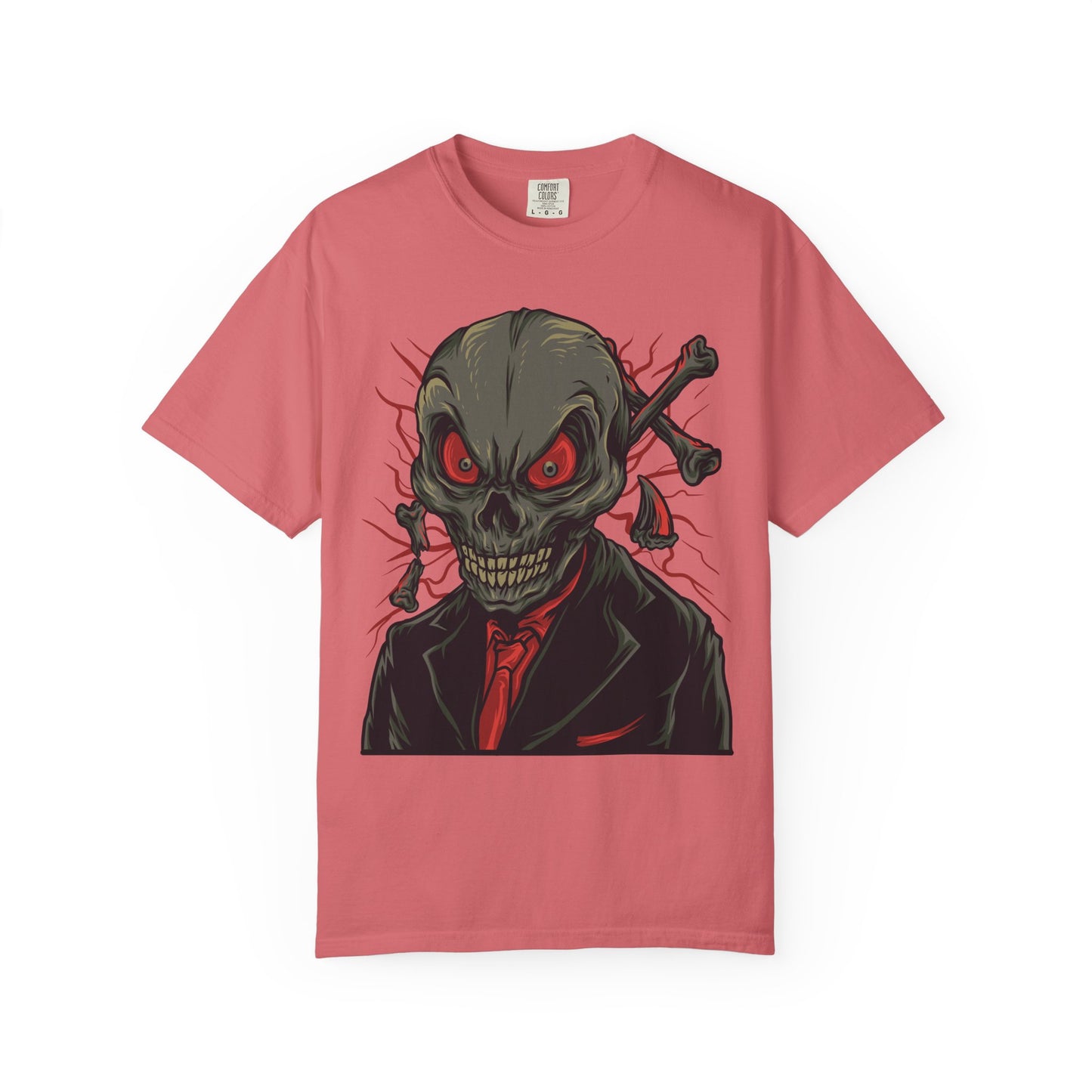 Camiseta unisex de algodón con calavera 