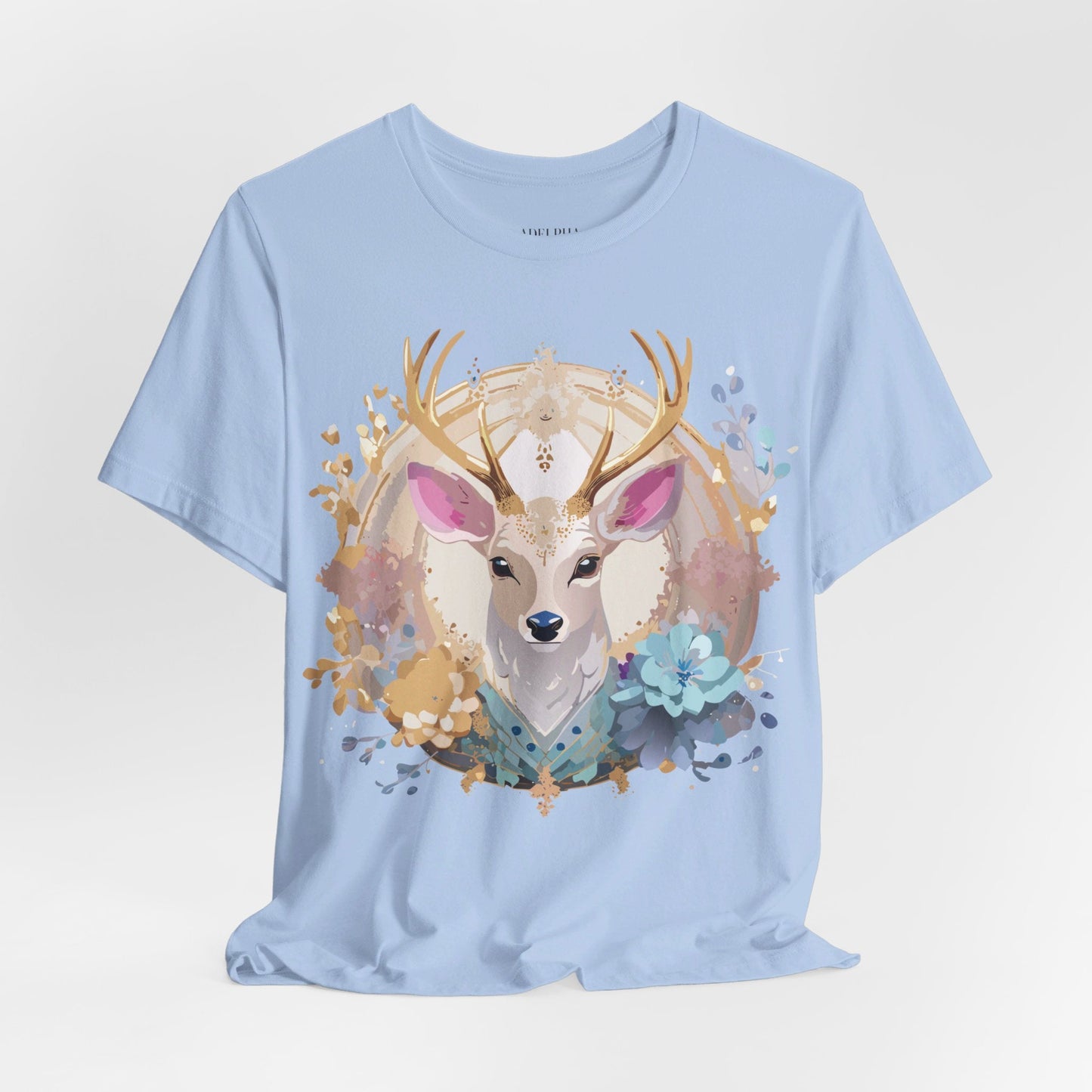 Medallion Graphic Unisex 100 Cotton Vintage Animal Medal Artwork Tee 68