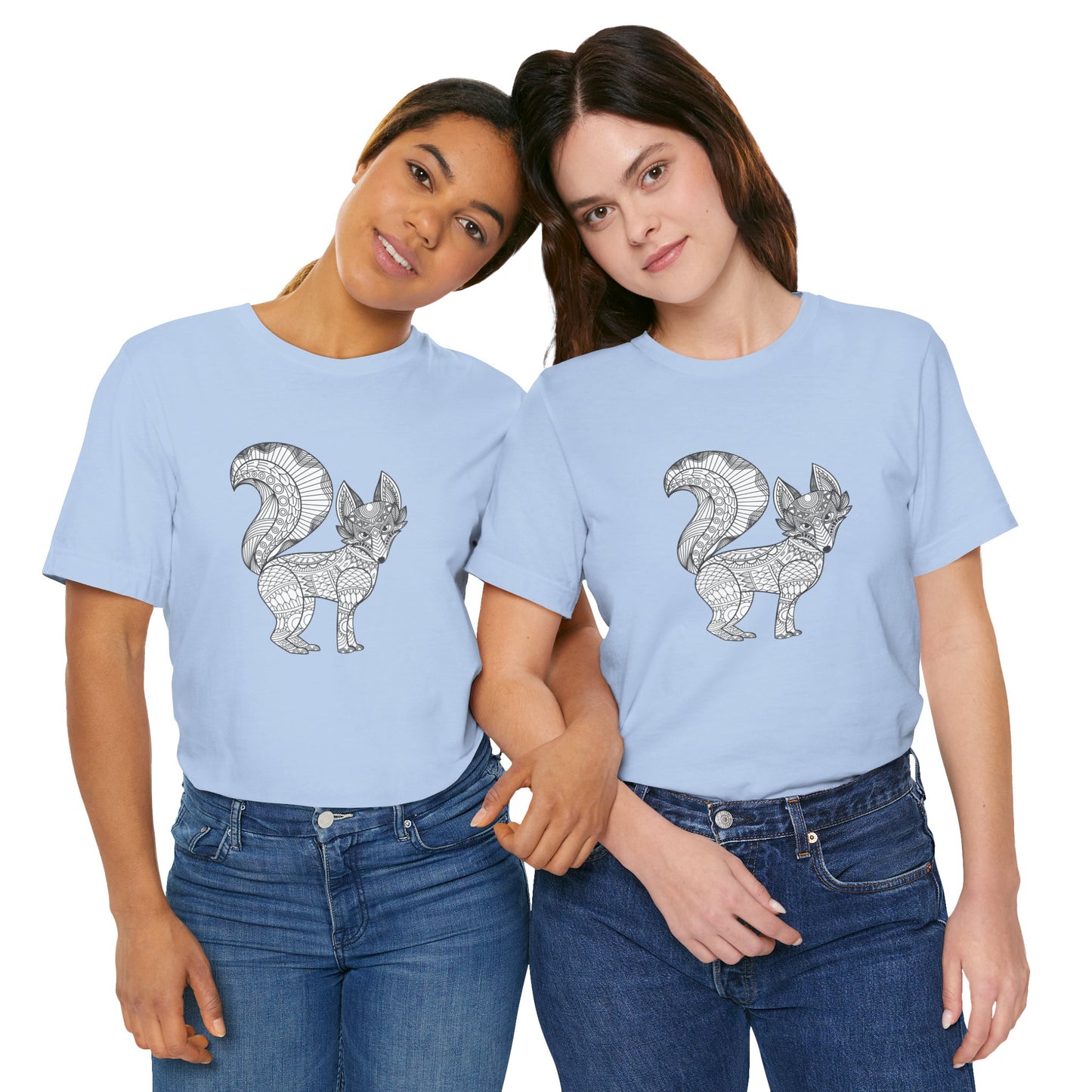 Camiseta unisex con estampado de animales 