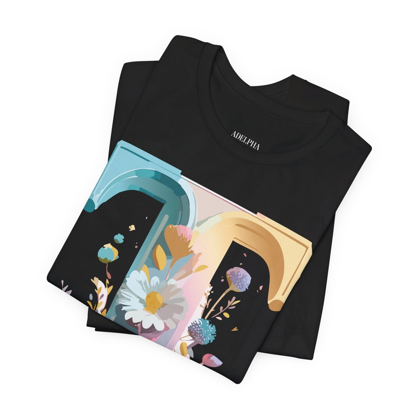 Unisex Graphic T Shirt Letter Shirt Adelpha Vintage Inspired Art Tee Short Sleeve