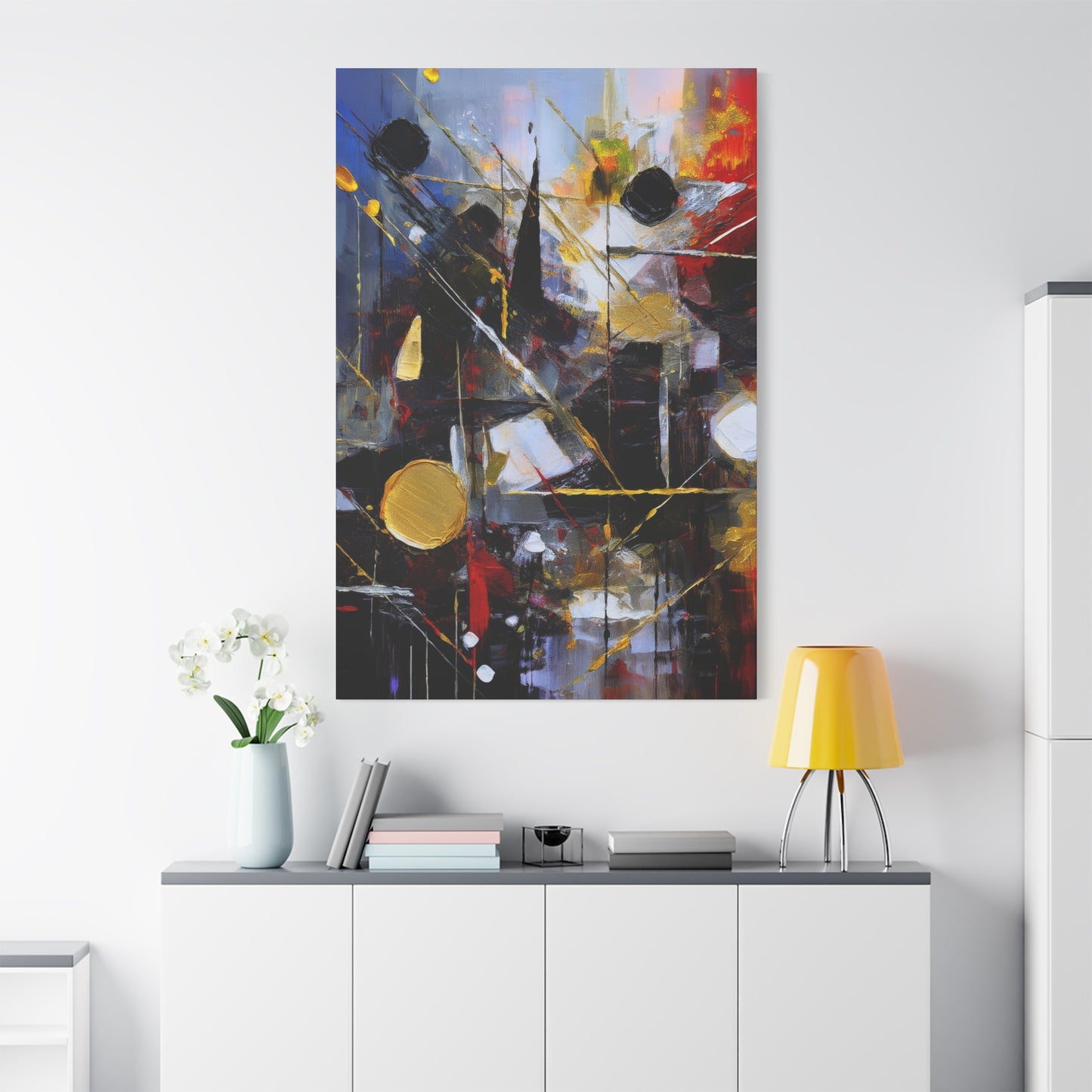 Abstract Oil Painting Print Canvas 20x24,20x30,24x30 24x32,24x36,30x40 32x48,36x48,40x60 Pine-Wood Inner Frame ABS-195