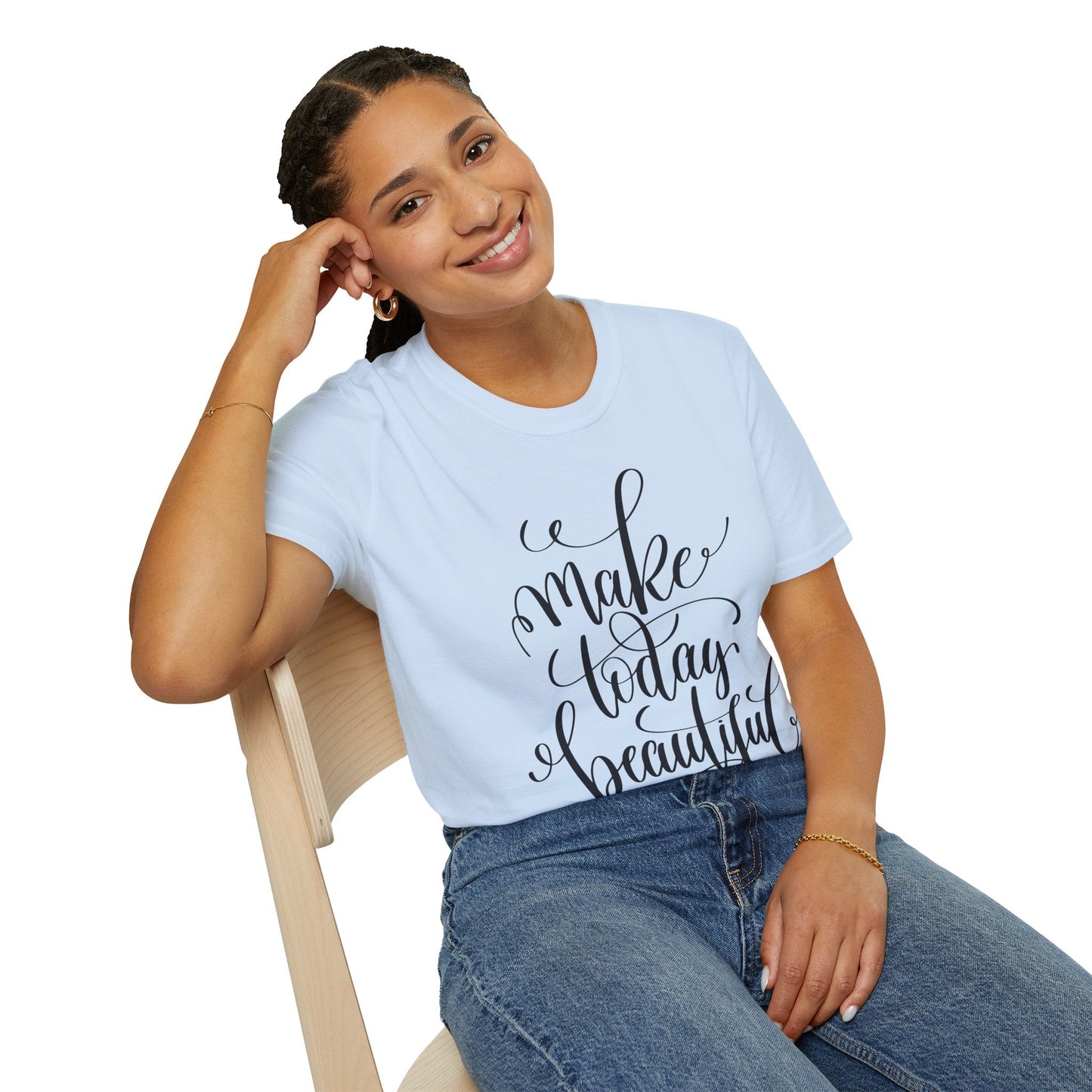 Positive Slogan T Shirt Unisex Softstyle Gildan 64000 With Positive Words And Good Quotes Art Tee