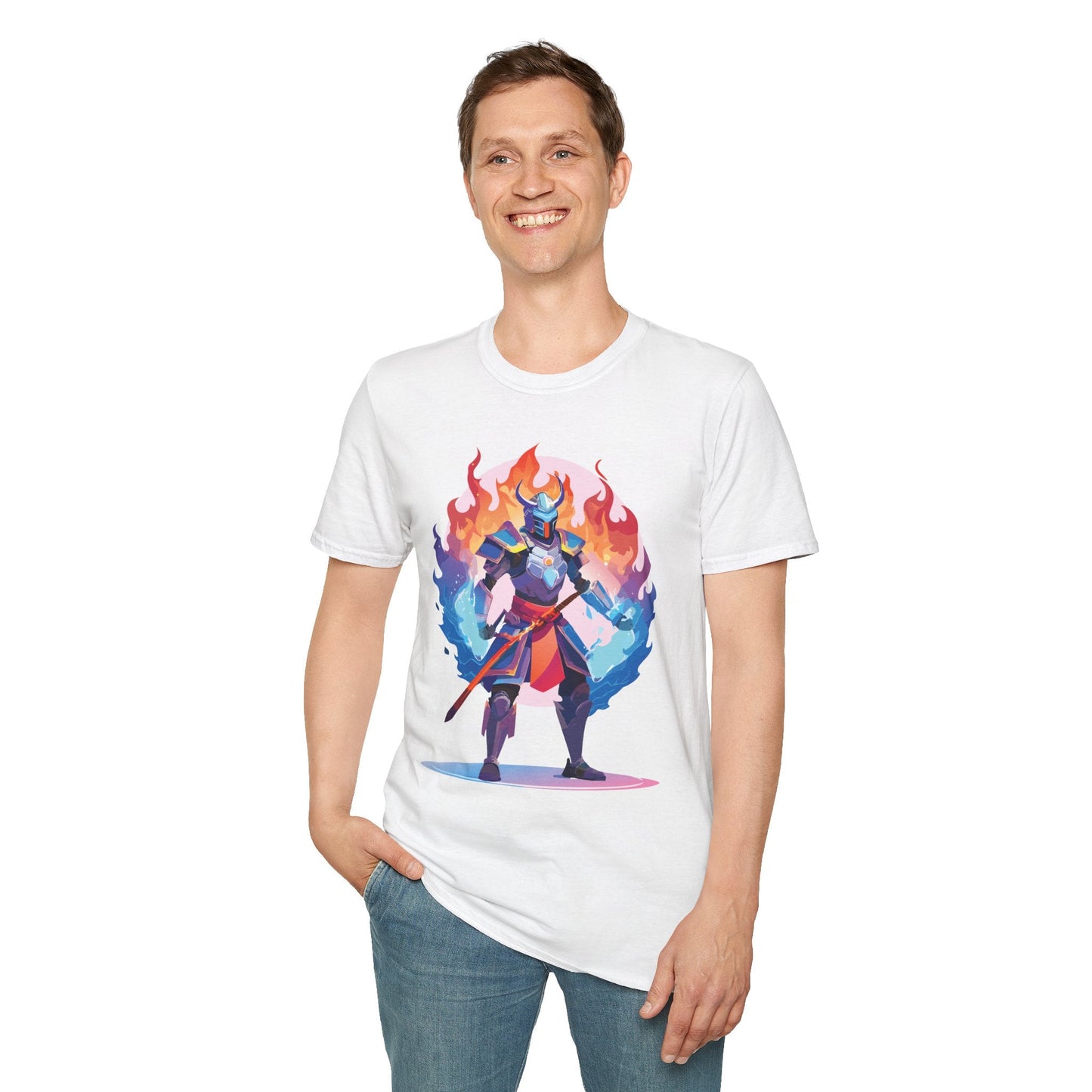 Samurai Shirt Unisex Gildan Softstyle 64000 Tee 100 Percent Cotton Comfortable Tee