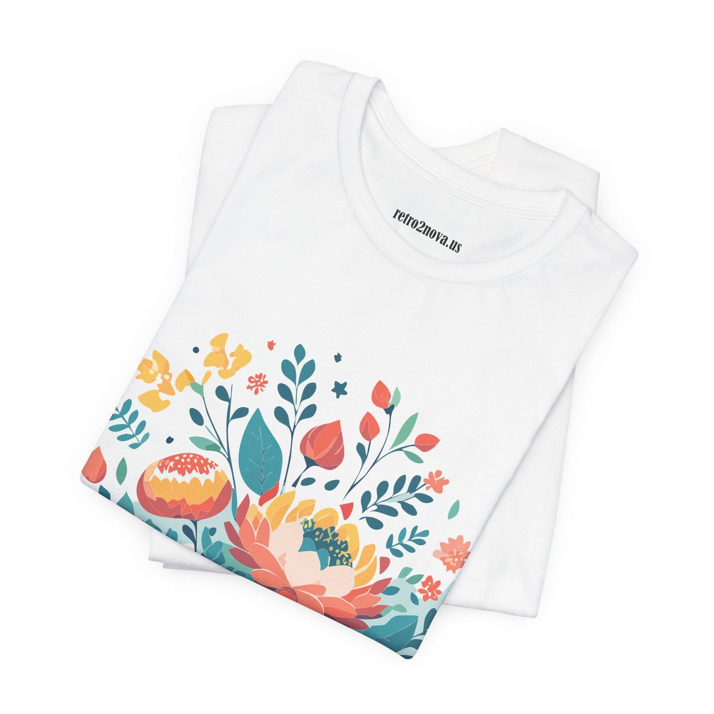 Flowers Shirt Floral Shirt Unisex Jersey Short Sleeve Tee Breathable Fabric Free Shipping