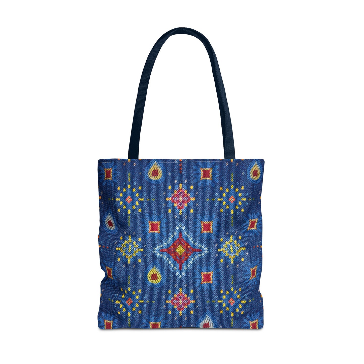 Diwali Graphic Denim Fabric Imitation Print Unisex Canvas Bag Poly Spun 3 Sizes Tote Bag 205-15