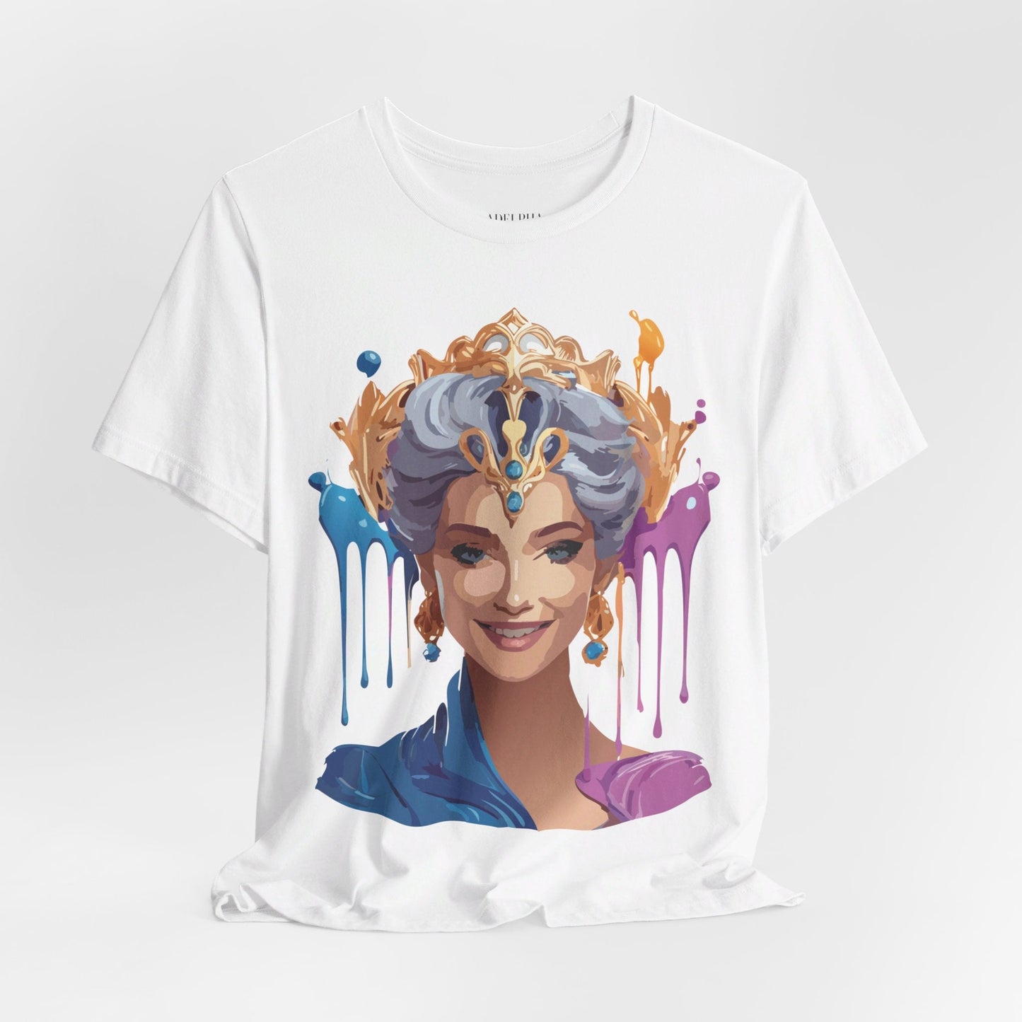 Queen Graphic Tee Unisex Jersey Short Sleeve Adelpha Art Design Vintage Inspired