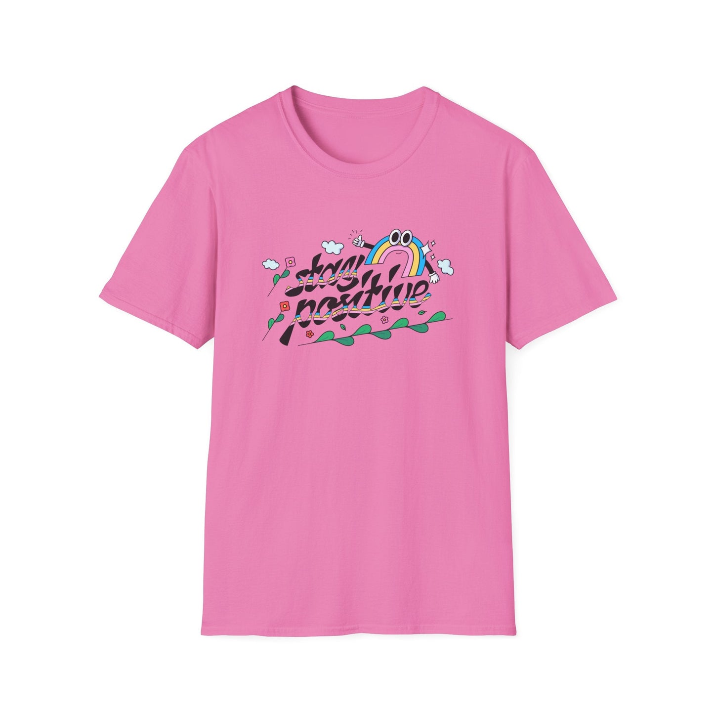 Positive Slogan T Shirts Unisex Softstyle Tee With Positive Words And Good Quotes Gildan 64000