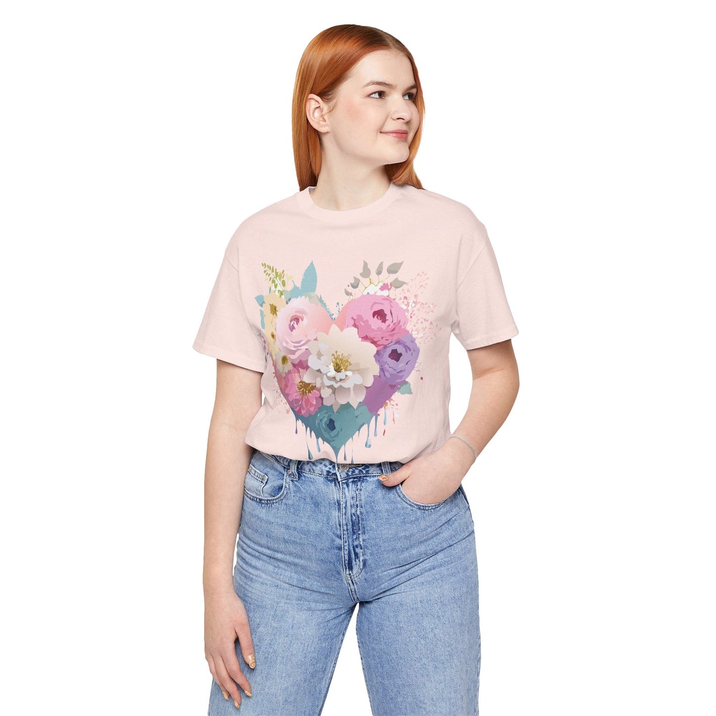 Valentine Graphic Tee Unisex Short Sleeve Shirt With Adelpha Vintage Artwork Design