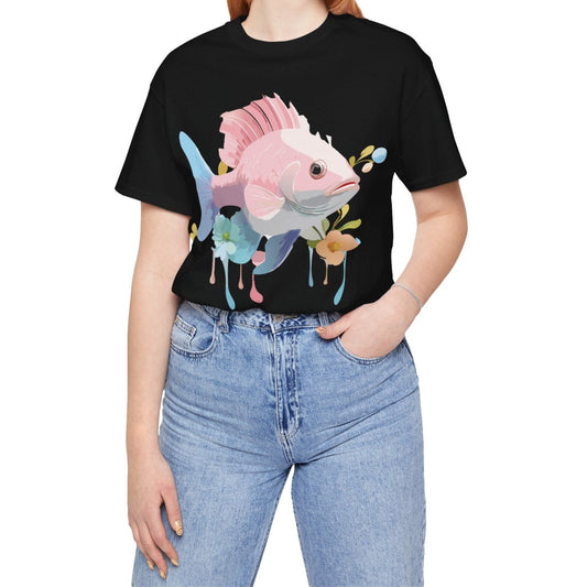 Fish Graphic Unisex 100 Cotton Vintage Artwork Tee 1