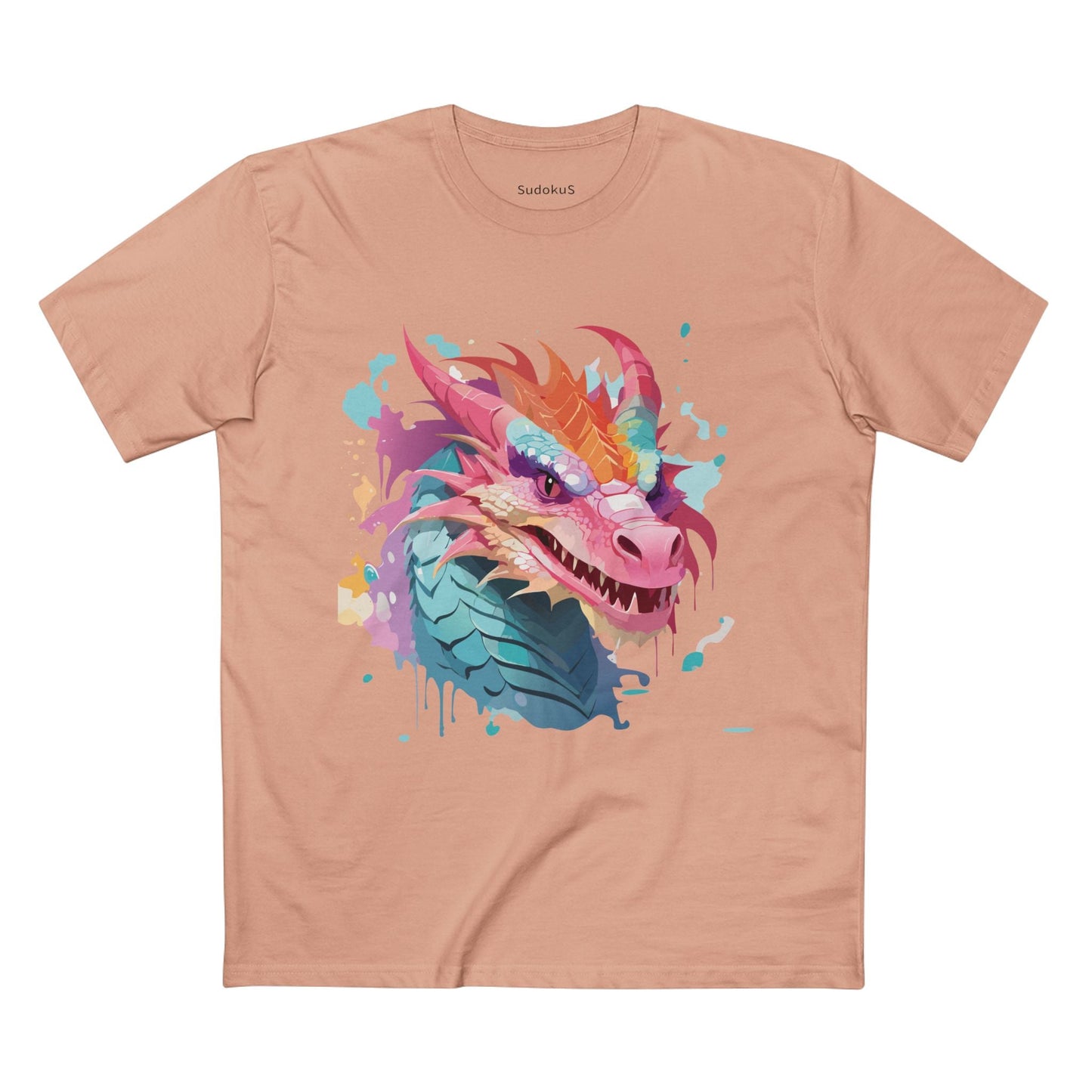 Dragon Graphic Unisex 100 Cotton Staple Tee 1