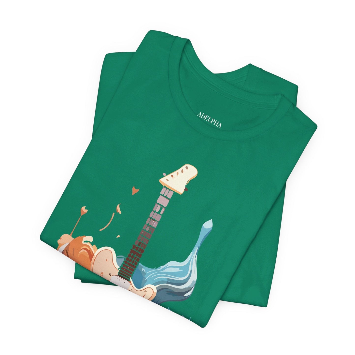 Adelpha Vintage Inspired Graphic Music T Shirt Unisex Short Sleeve Tee For Everyday Wear