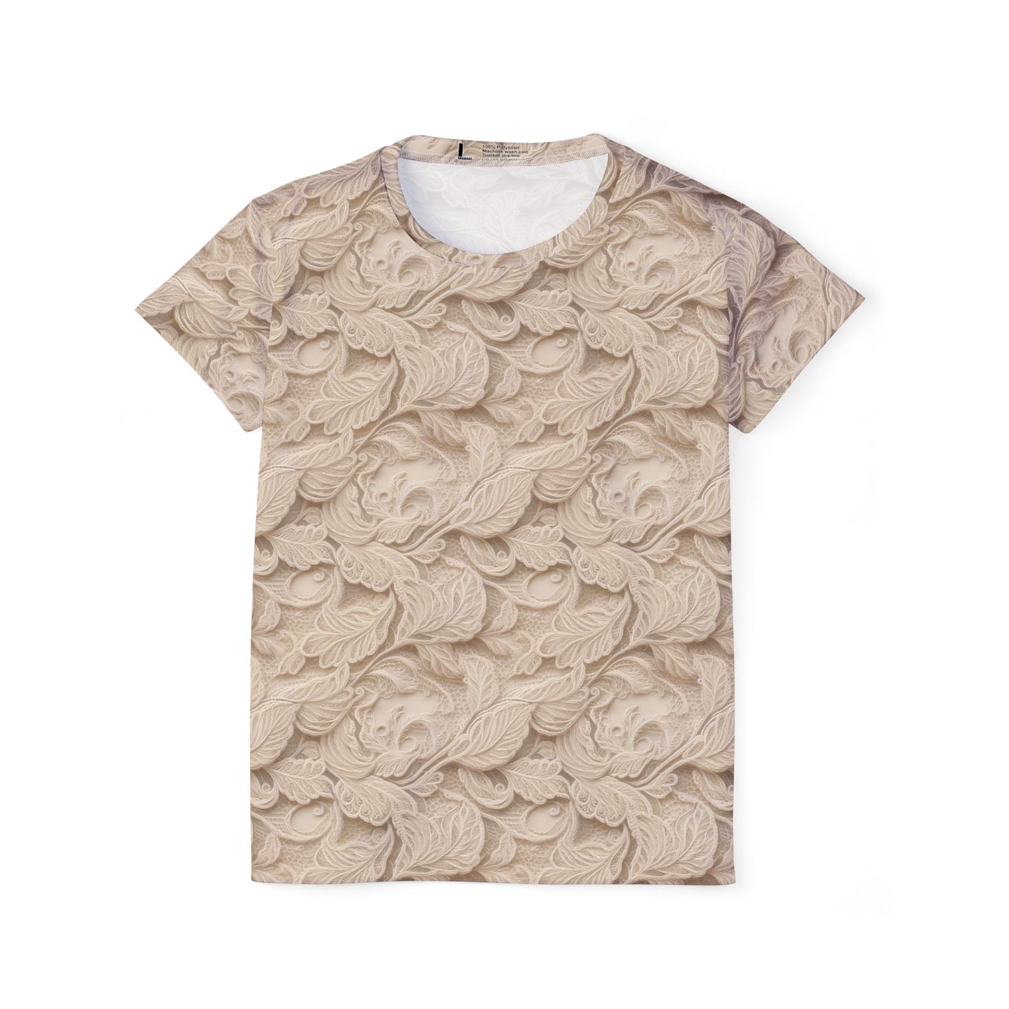 Lace Print Poly Shirt, Poly Shirt with Lace Print, Lace Shirt 68