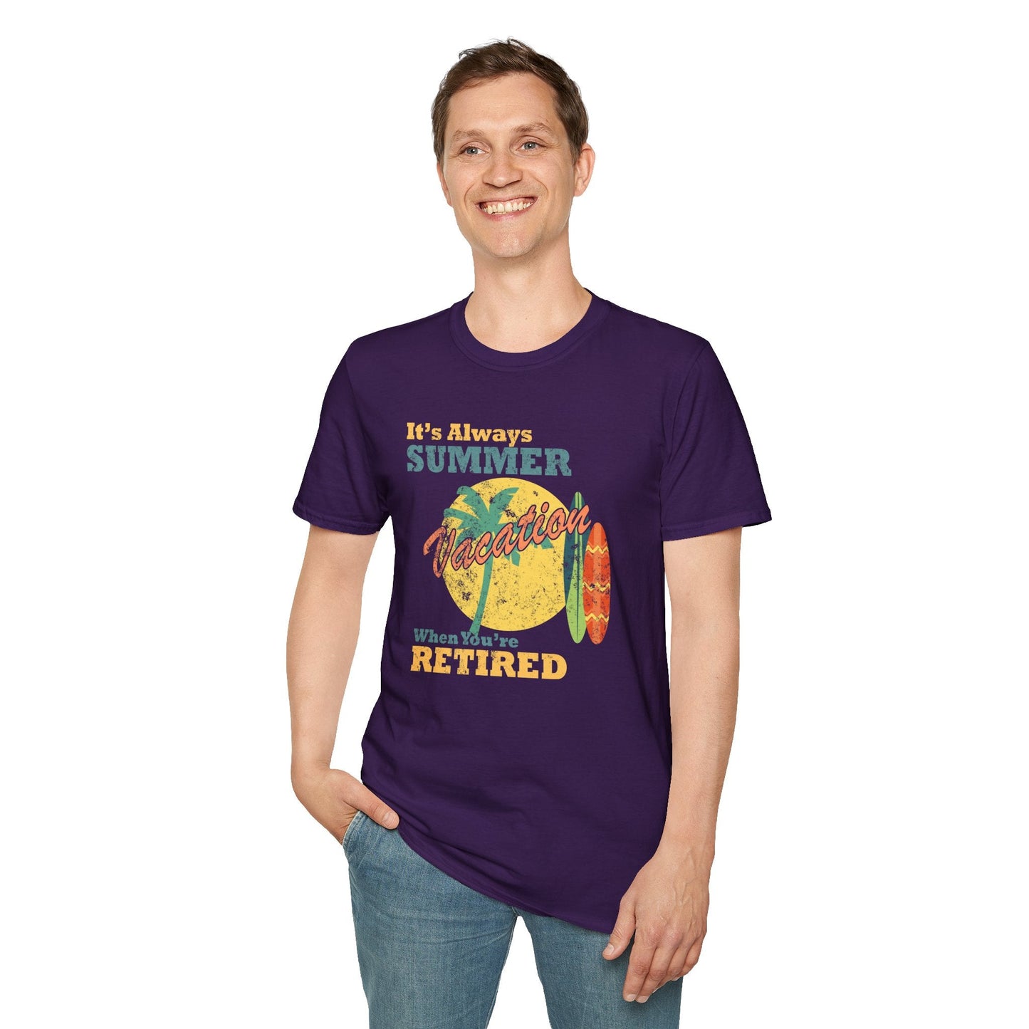 Summer Unisex T Shirt With Art Design Gildan Softstyle 64000 100 Percent Cotton Tee