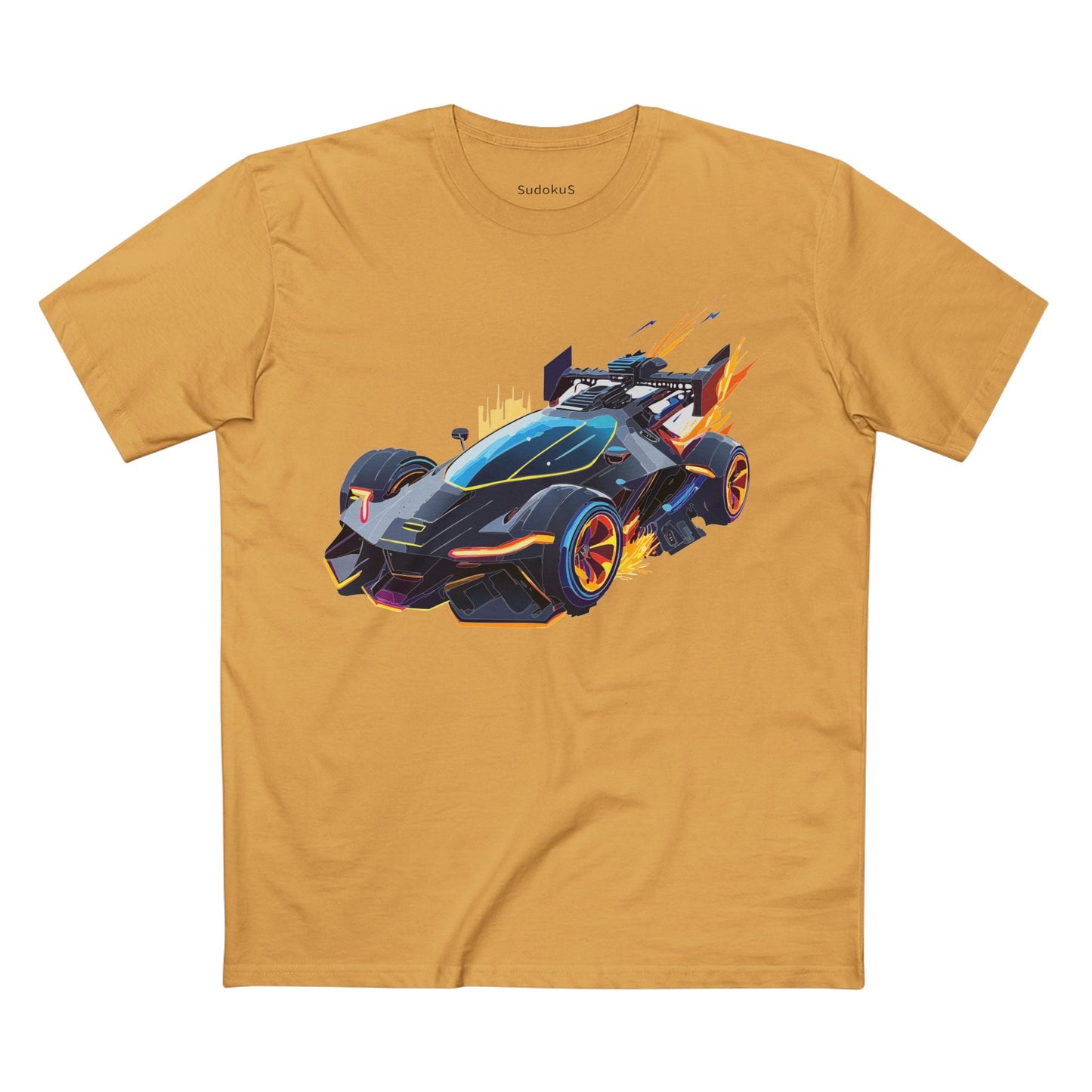 Car Graphic Unisex 100 Cotton Staple Tee 12