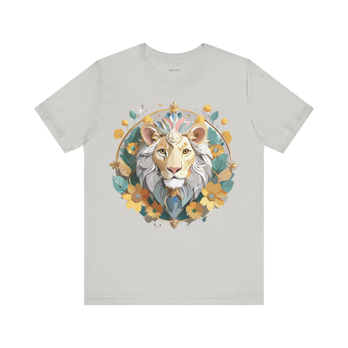 Medallion Graphic Unisex Cotton Bella+Canvas Tee with Art Design d57
