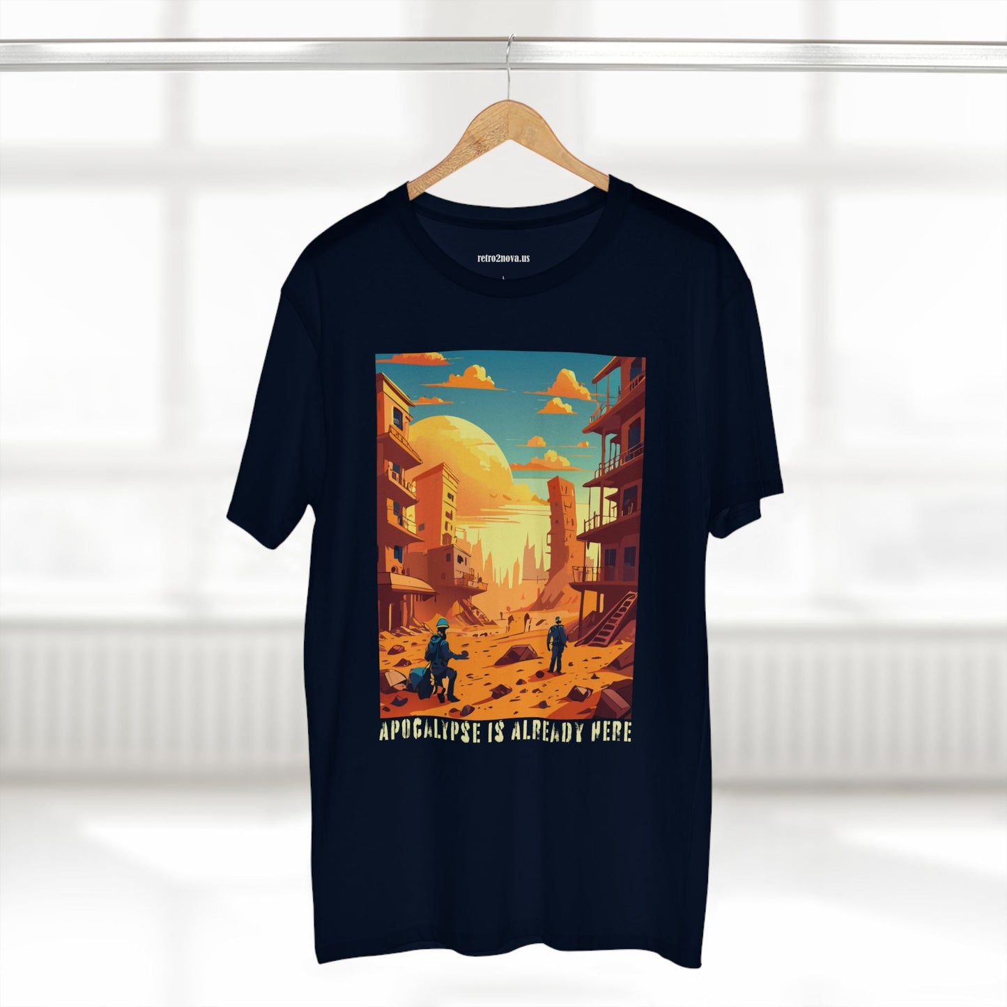 Cataclysm Doomsday Shirt Unisex Premium Cotton Tee With Original Art From Retro2Nova Art Collection