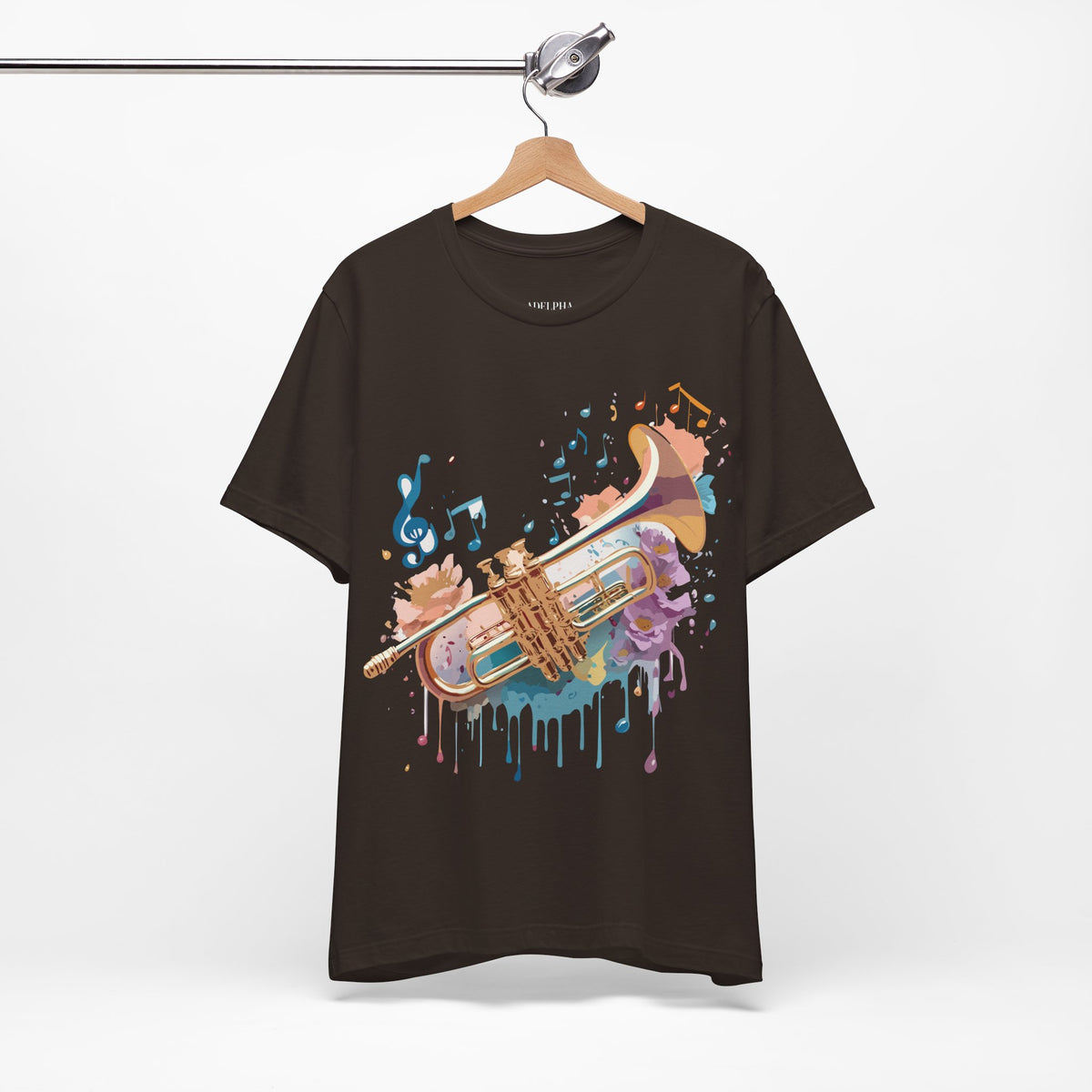 Music Graphic Unisex Cotton Bella+Canvas Tee with Art Design m124