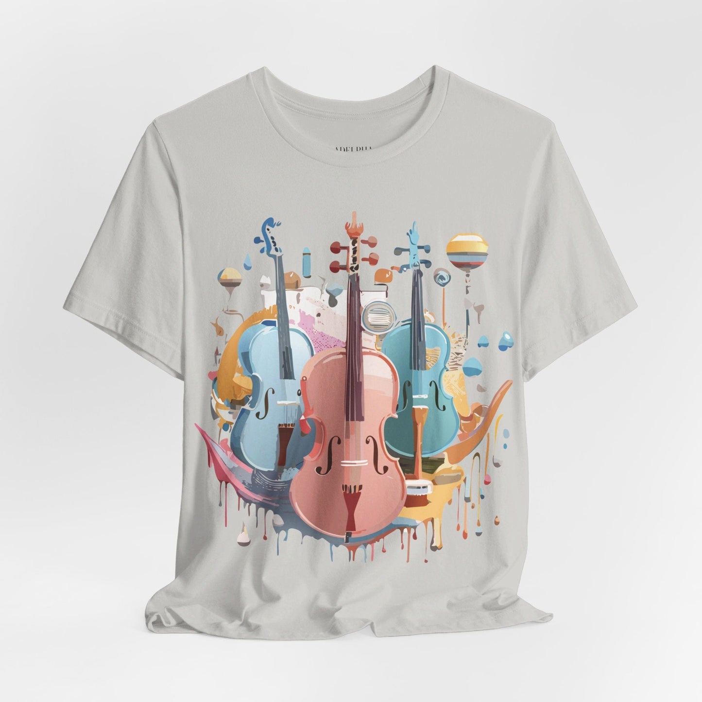 Music Graphic T Shirt Unisex Vintage Inspired Art Tee by Adelpha Premium Jersey Short Sleeve