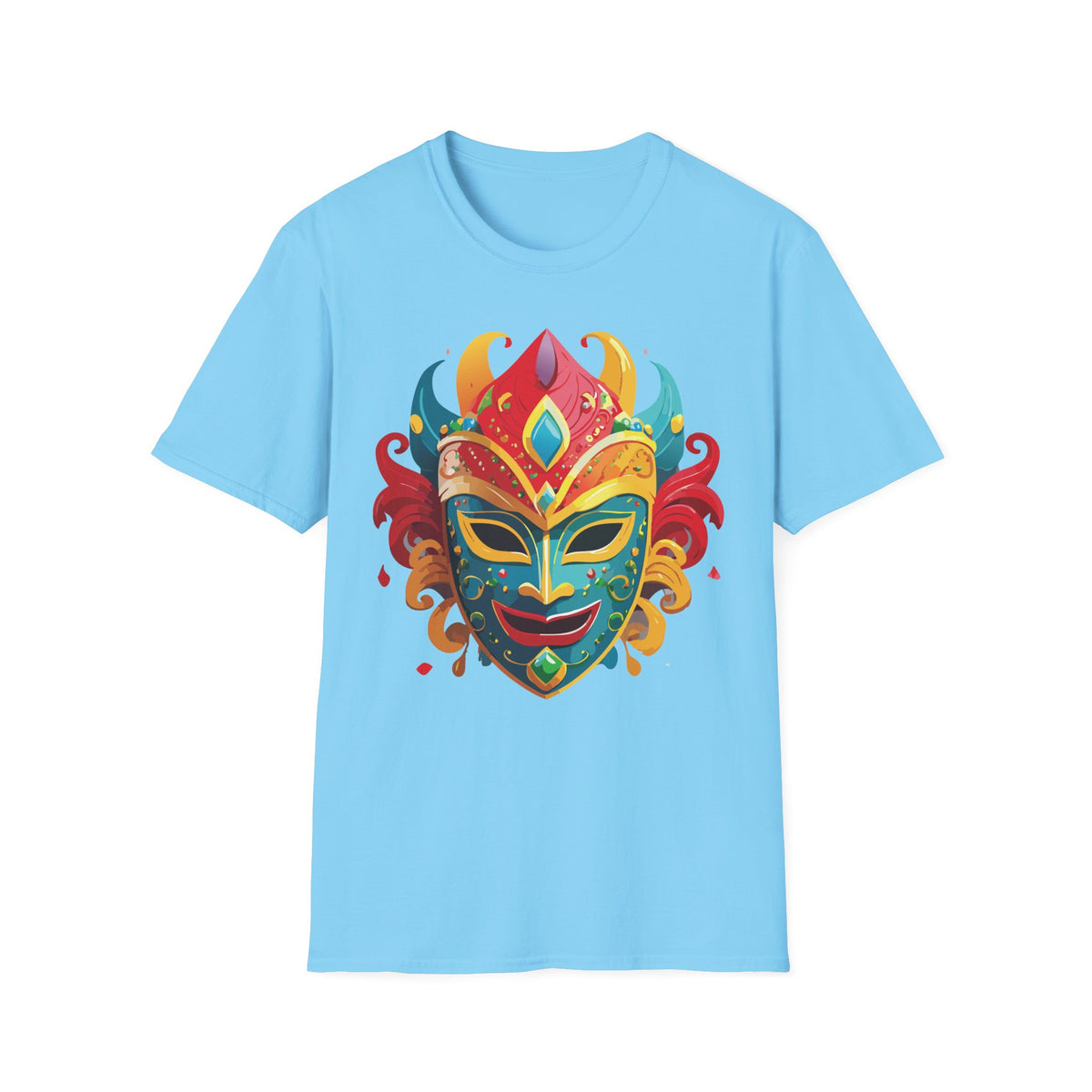 Mask Masquerade Carnival Graphic Tee Gildan Unisex 100 Cotton Tee Shirt a54