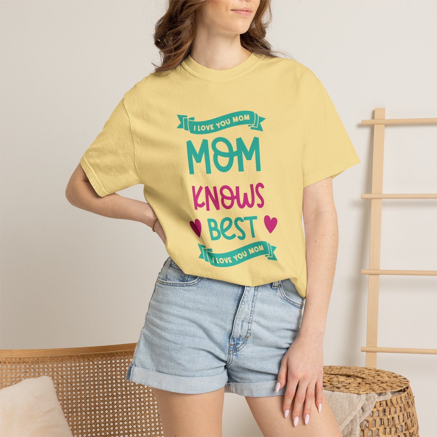 Mom T-shirt Mother's Day Mama Tee Unisex Comfort Colors Garment-Dyed Cotton h16