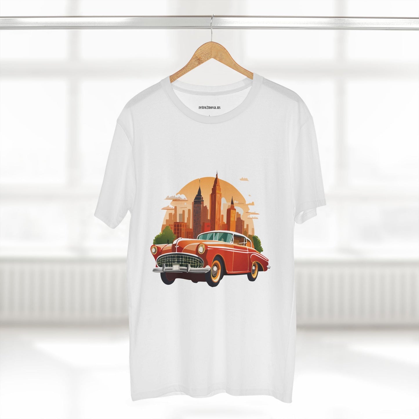 Retro Car Shirts Vintage Car Shirts RC1 Unisex Premium Cotton Tee With Original Art Design