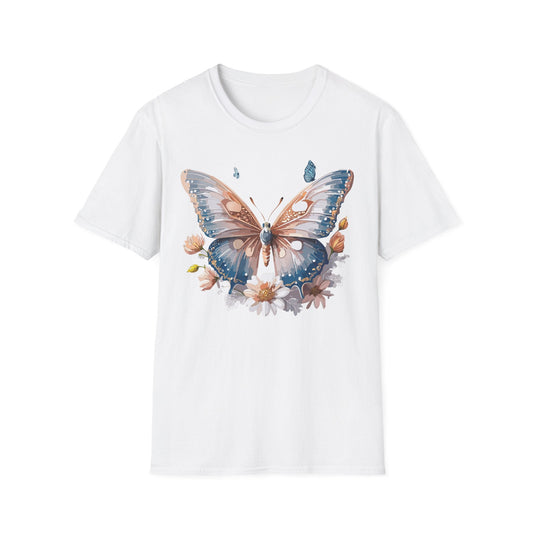 Butterfly Shirt Unisex Monarch Design Gildan 64000 Ring Spun Cotton Softstyle Tee For Comfort