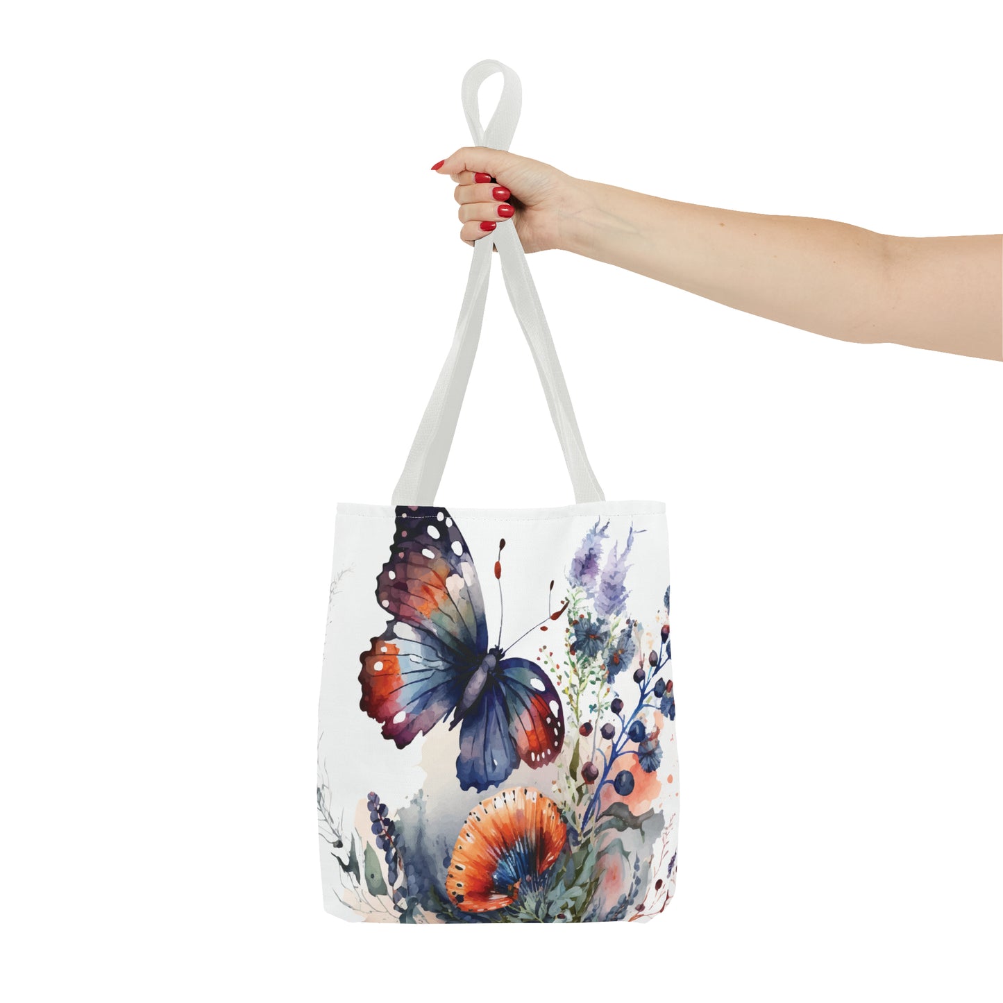 Canvas Bag with Butterfly Prints